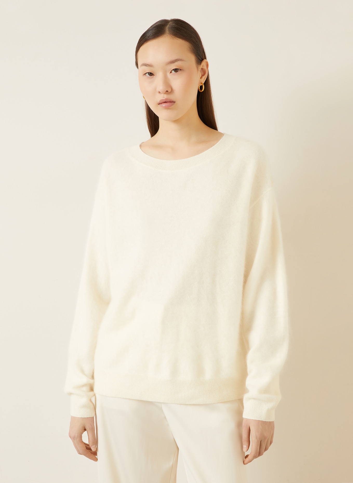 IRIS von ARNIM Pullover SYLVANA aus Cashmere: CREME