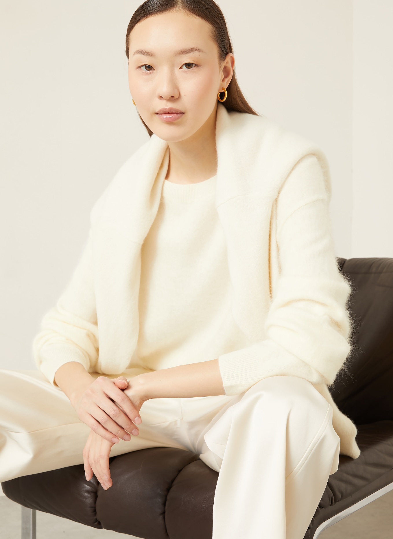 IRIS von ARNIM Pullover SYLVANA aus Cashmere: CREME