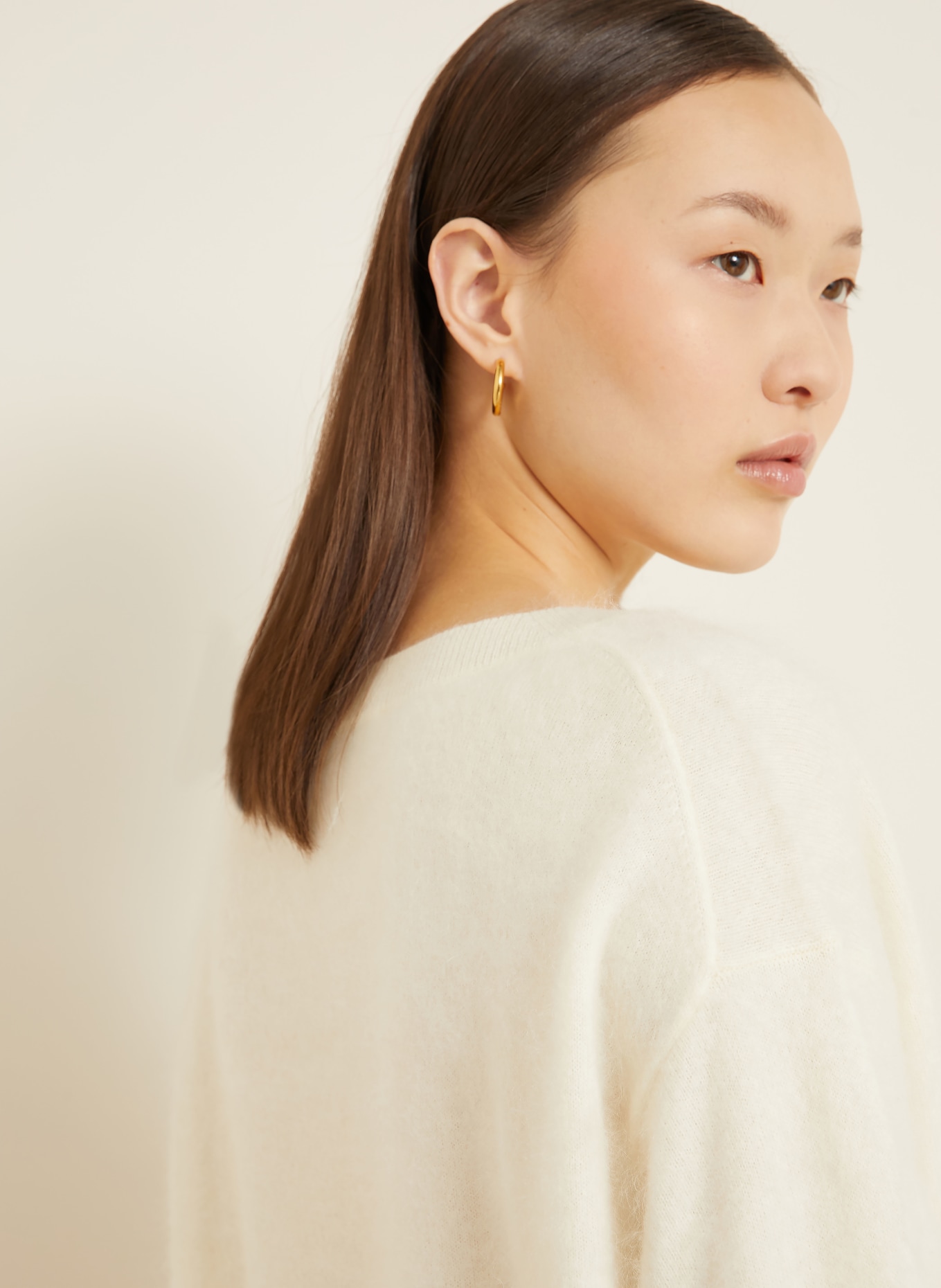 IRIS von ARNIM Pullover SYLVANA aus Cashmere: CREME