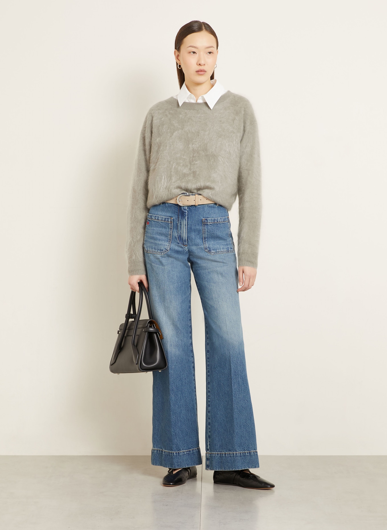 IRIS von ARNIM Pullover SYLVANA aus Cashmere: GRAU