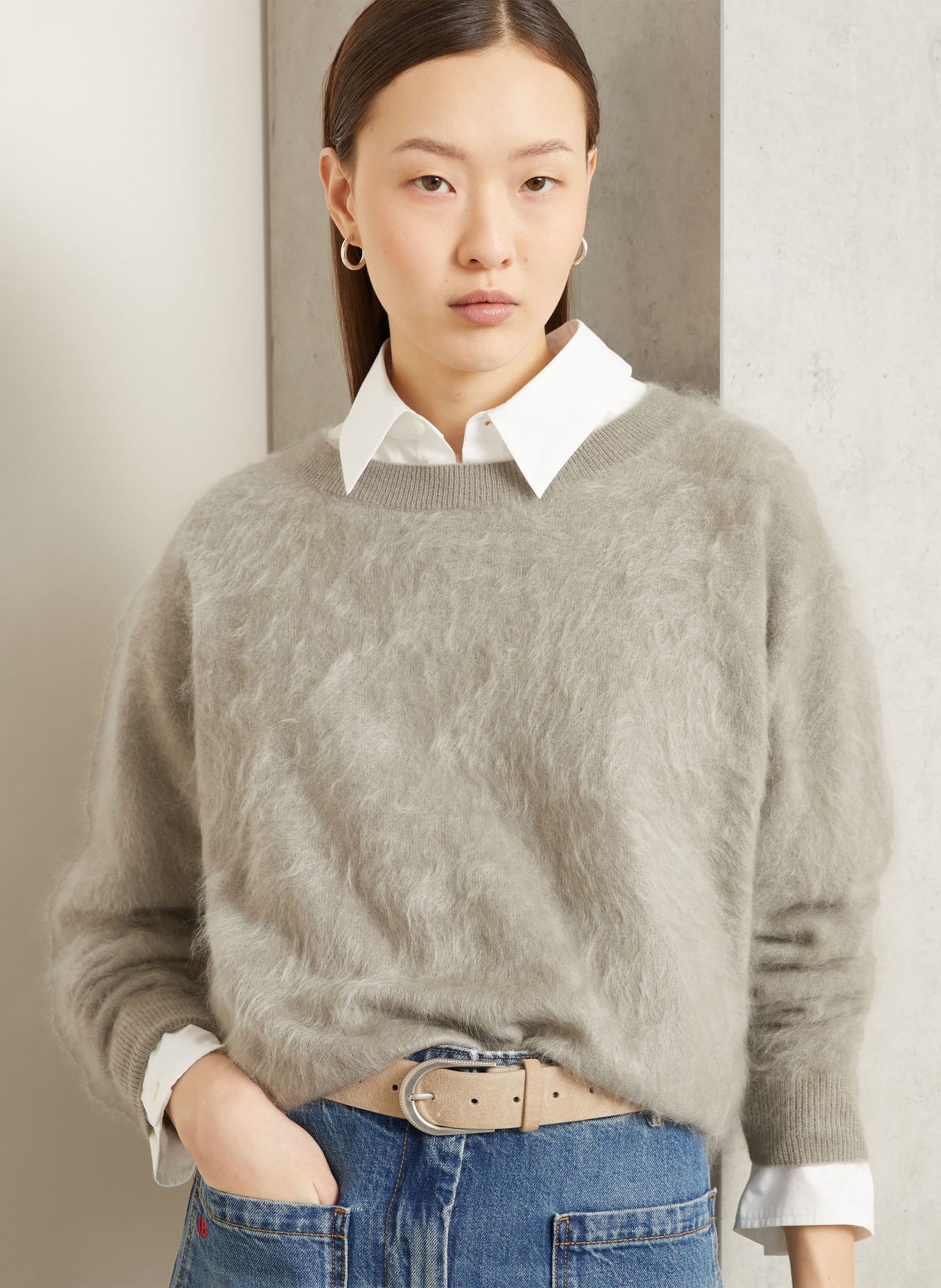 IRIS von ARNIM Pullover SYLVANA aus Cashmere: GRAU