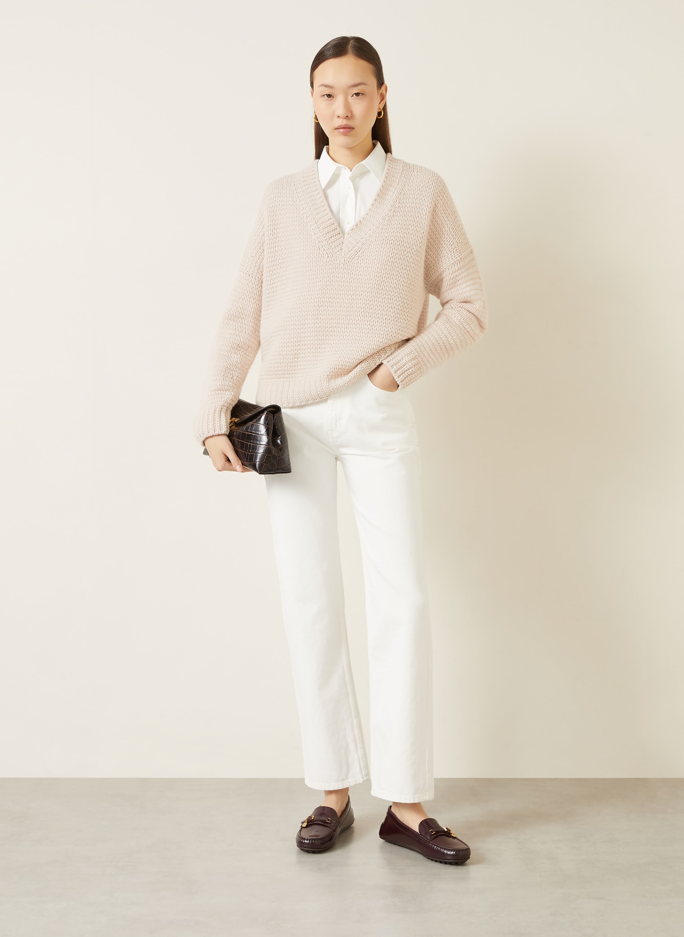 IRIS von ARNIM Cashmere-Pullover MAGNOLIE: ECRU