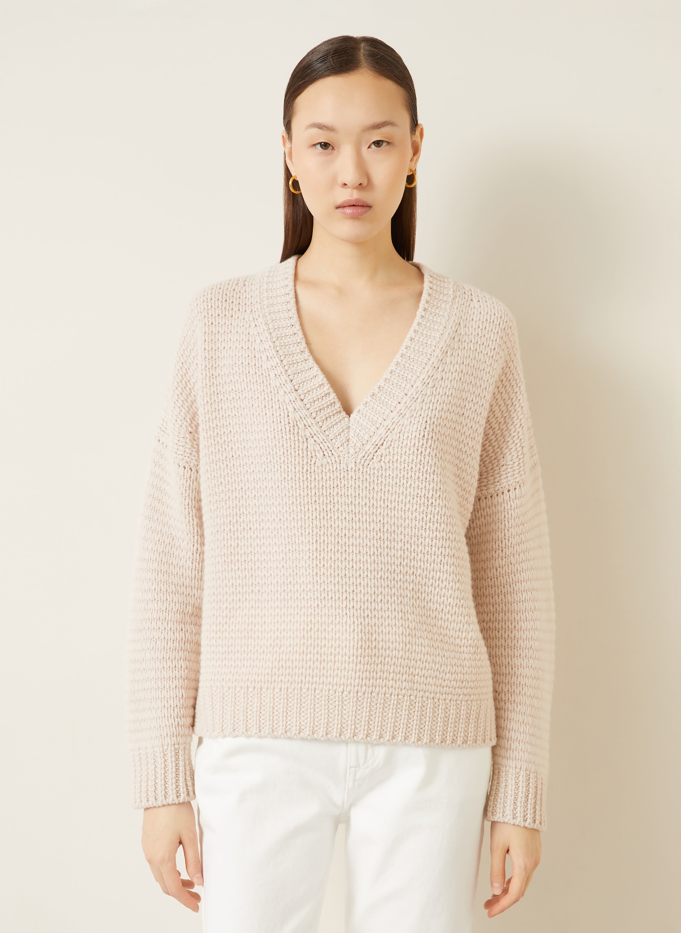 IRIS von ARNIM Cashmere-Pullover MAGNOLIE: ECRU