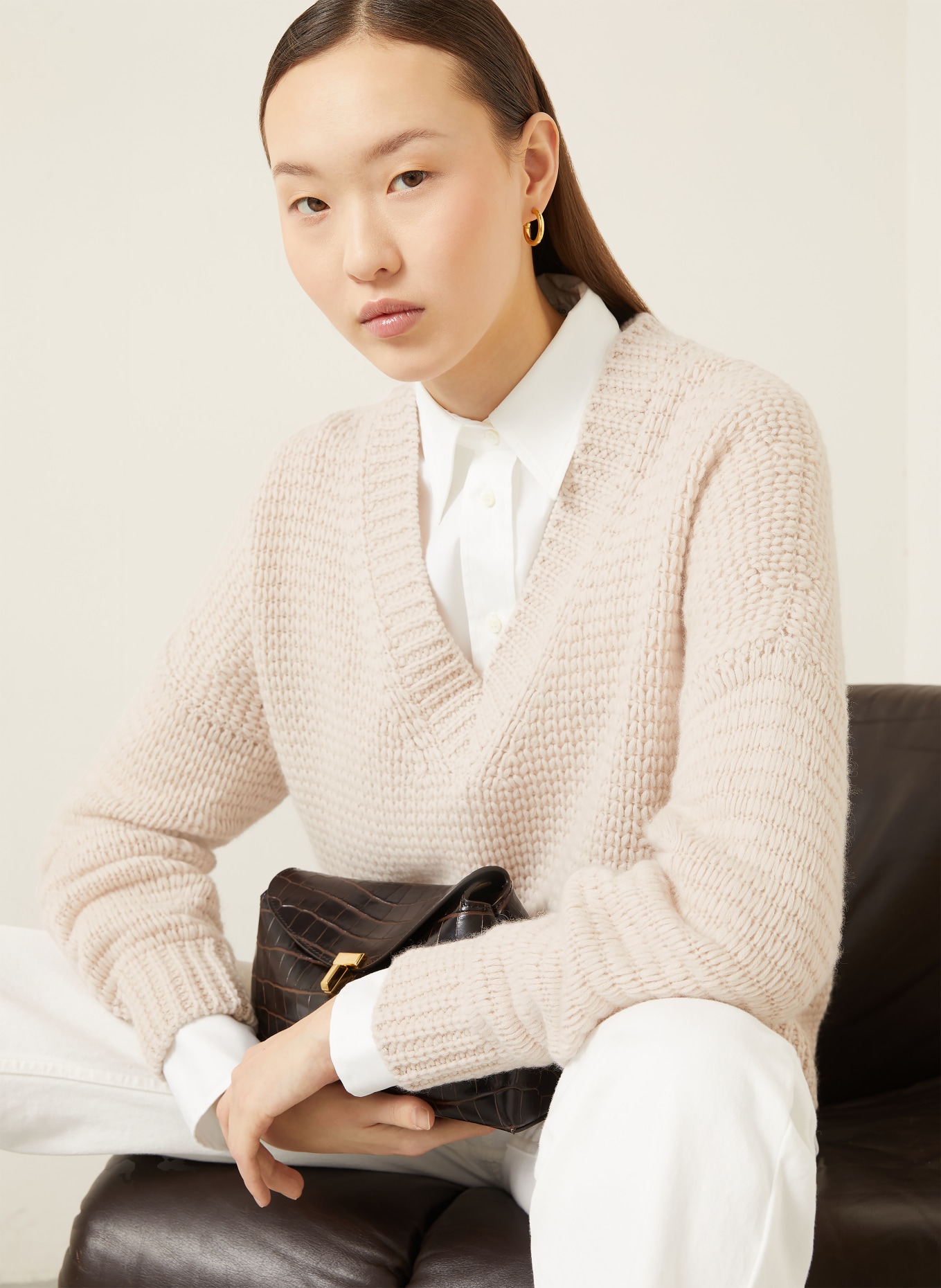 IRIS von ARNIM Cashmere-Pullover MAGNOLIE: ECRU