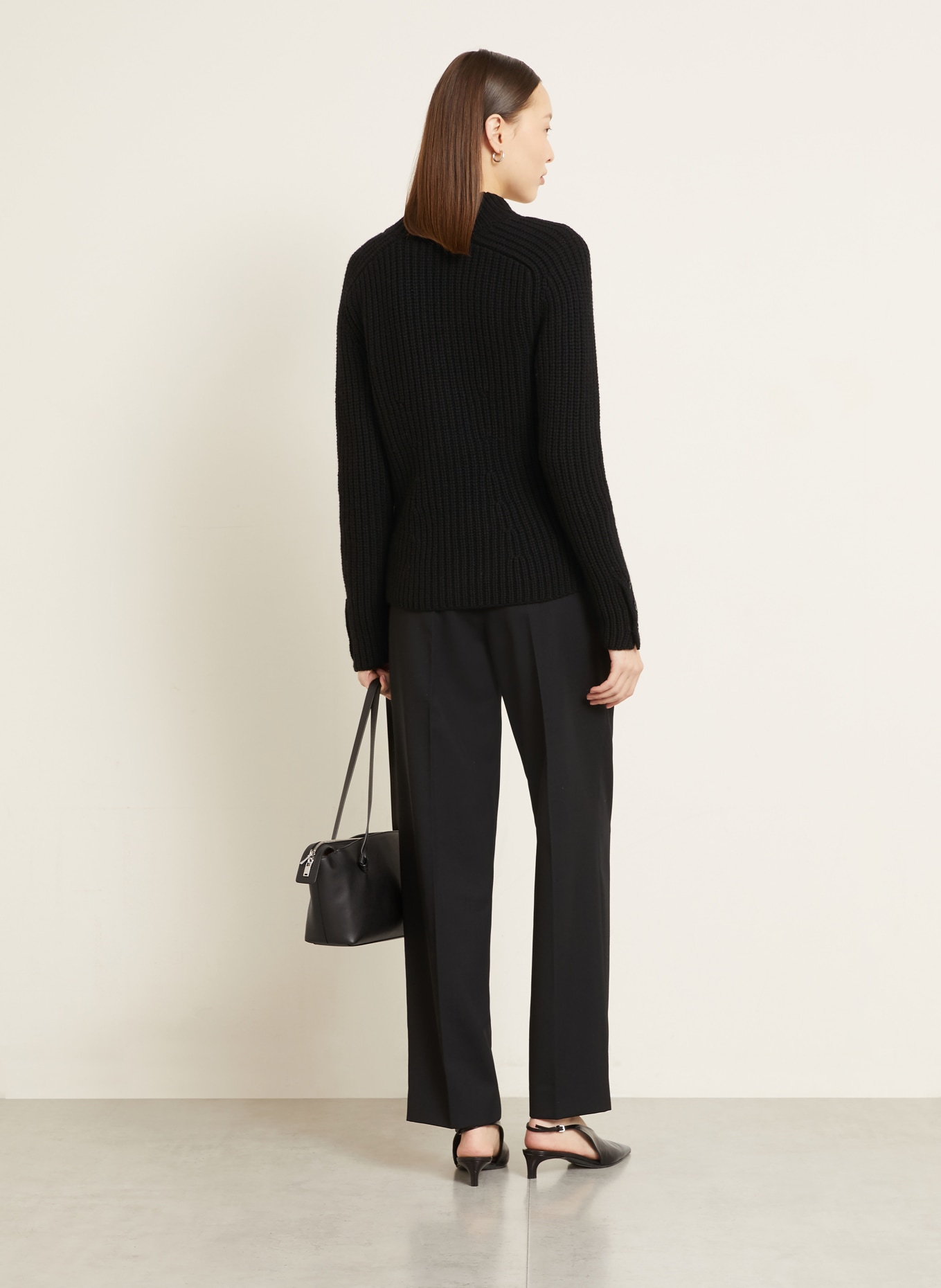 IRIS von ARNIM Strickjacke HELIANTHA aus Cashmere: SCHWARZ