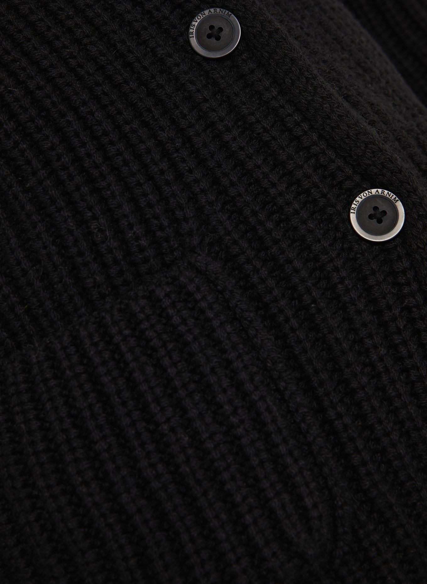 IRIS von ARNIM Strickjacke HELIANTHA aus Cashmere: SCHWARZ
