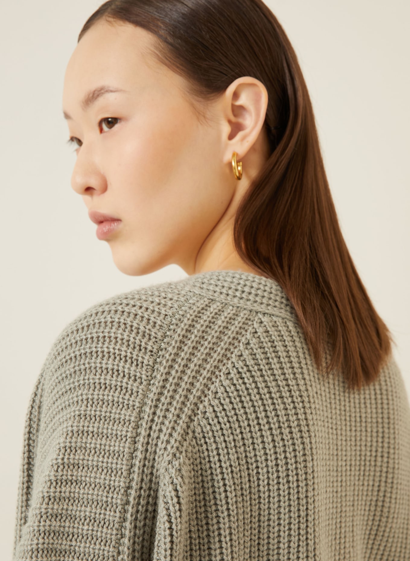 IRIS von ARNIM Pullover GARDENIA aus Cashmere: KHAKI