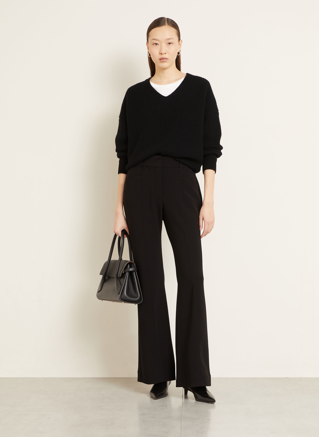 IRIS von ARNIM Pullover GARDENIA aus Cashmere: SCHWARZ