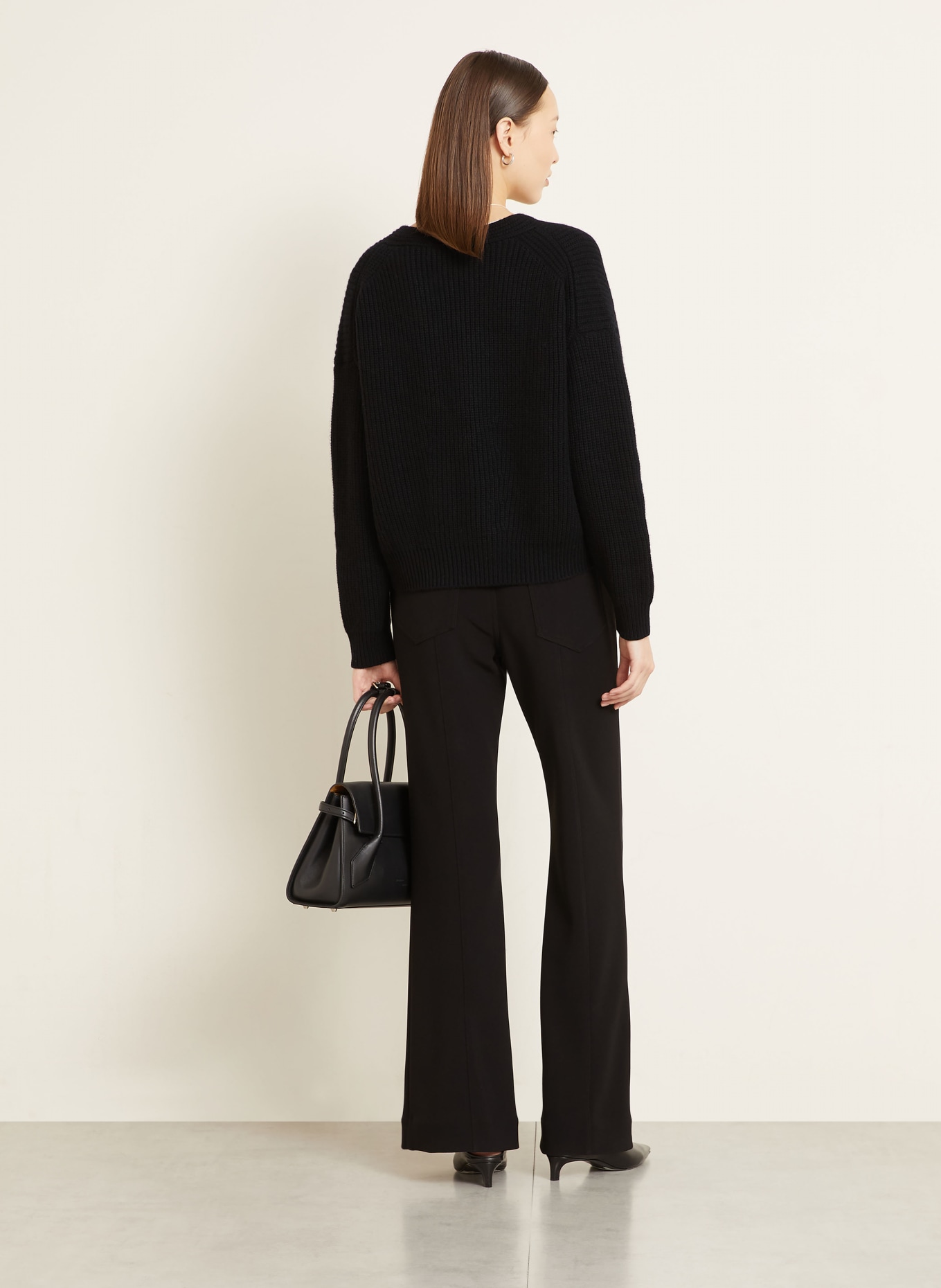 IRIS von ARNIM Pullover GARDENIA aus Cashmere: SCHWARZ