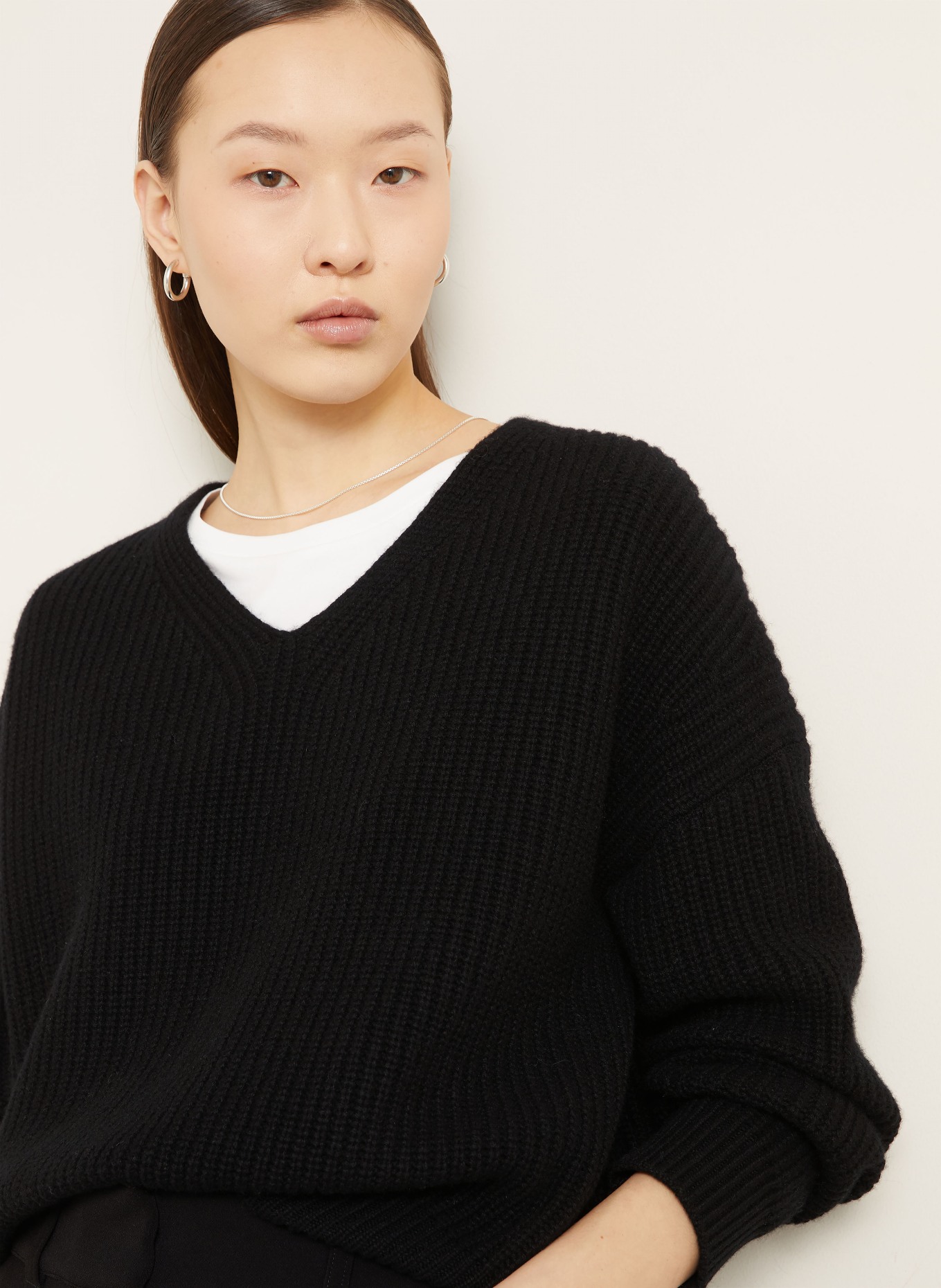 IRIS von ARNIM Pullover GARDENIA aus Cashmere: SCHWARZ