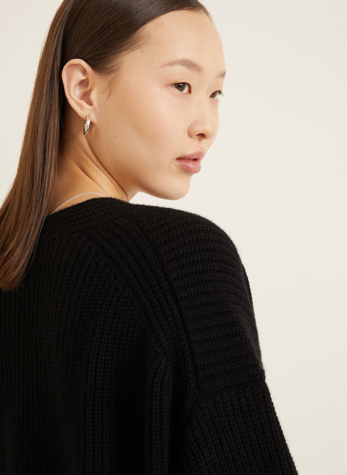 IRIS von ARNIM Pullover GARDENIA aus Cashmere: SCHWARZ