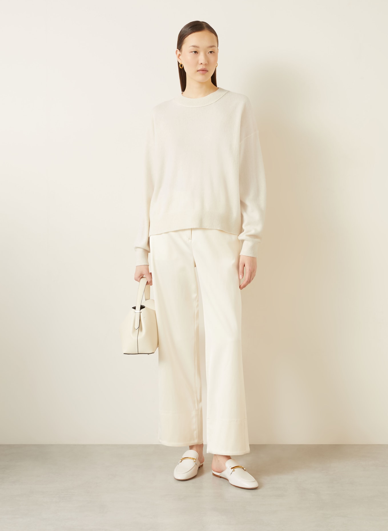 IRIS von ARNIM Pullover ORCHIDEE mit Cashmere: CREME