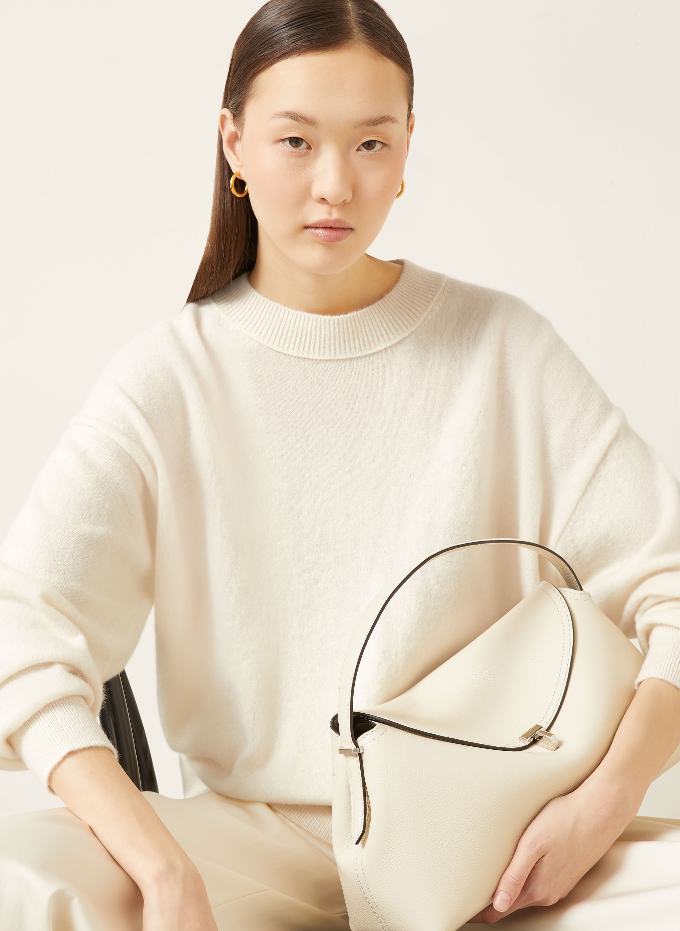 IRIS von ARNIM Pullover ORCHIDEE mit Cashmere: CREME