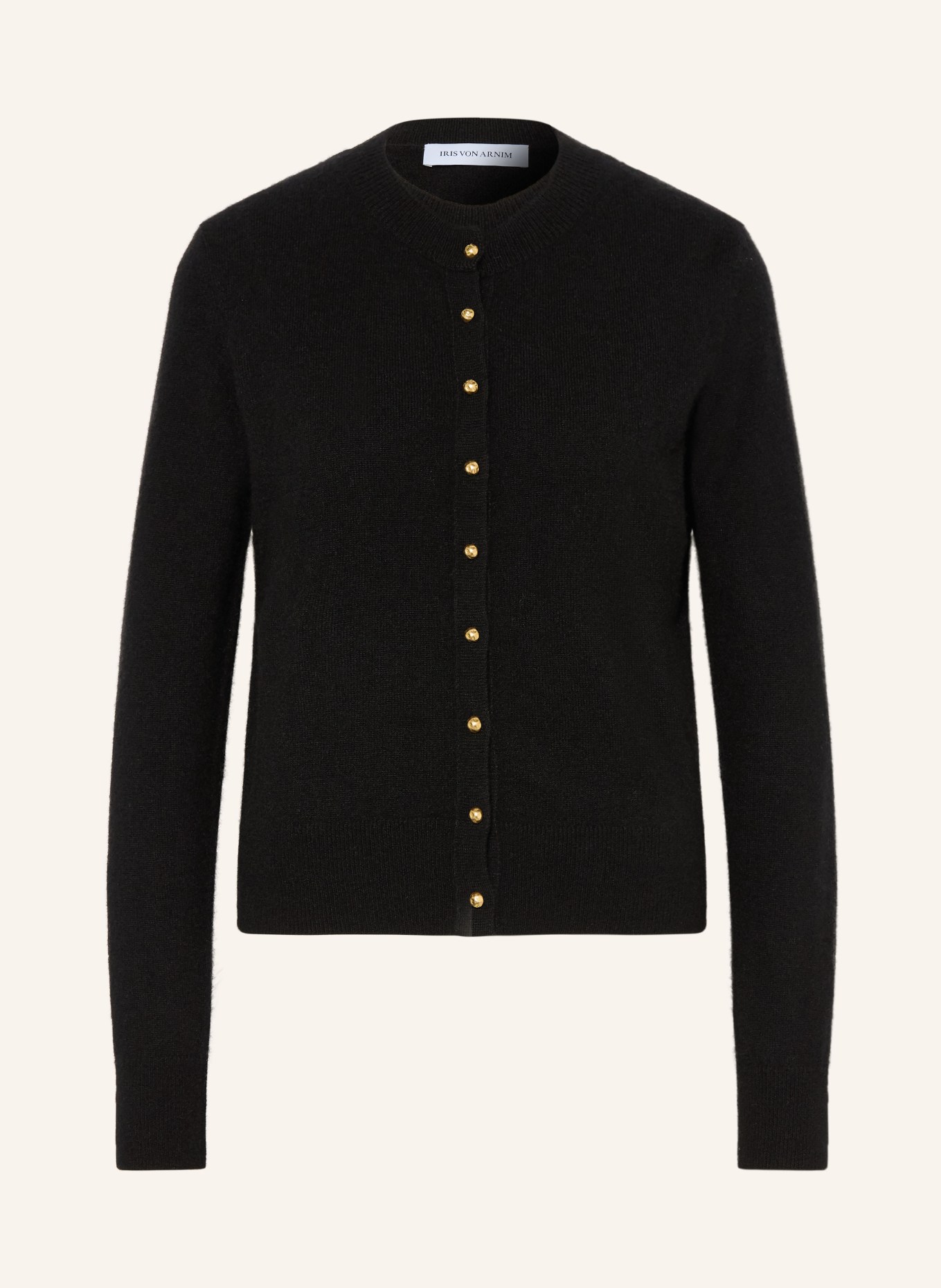 IRIS von ARNIM Sada ODELIA: top a svetr s kašmírem: ČERNÁ