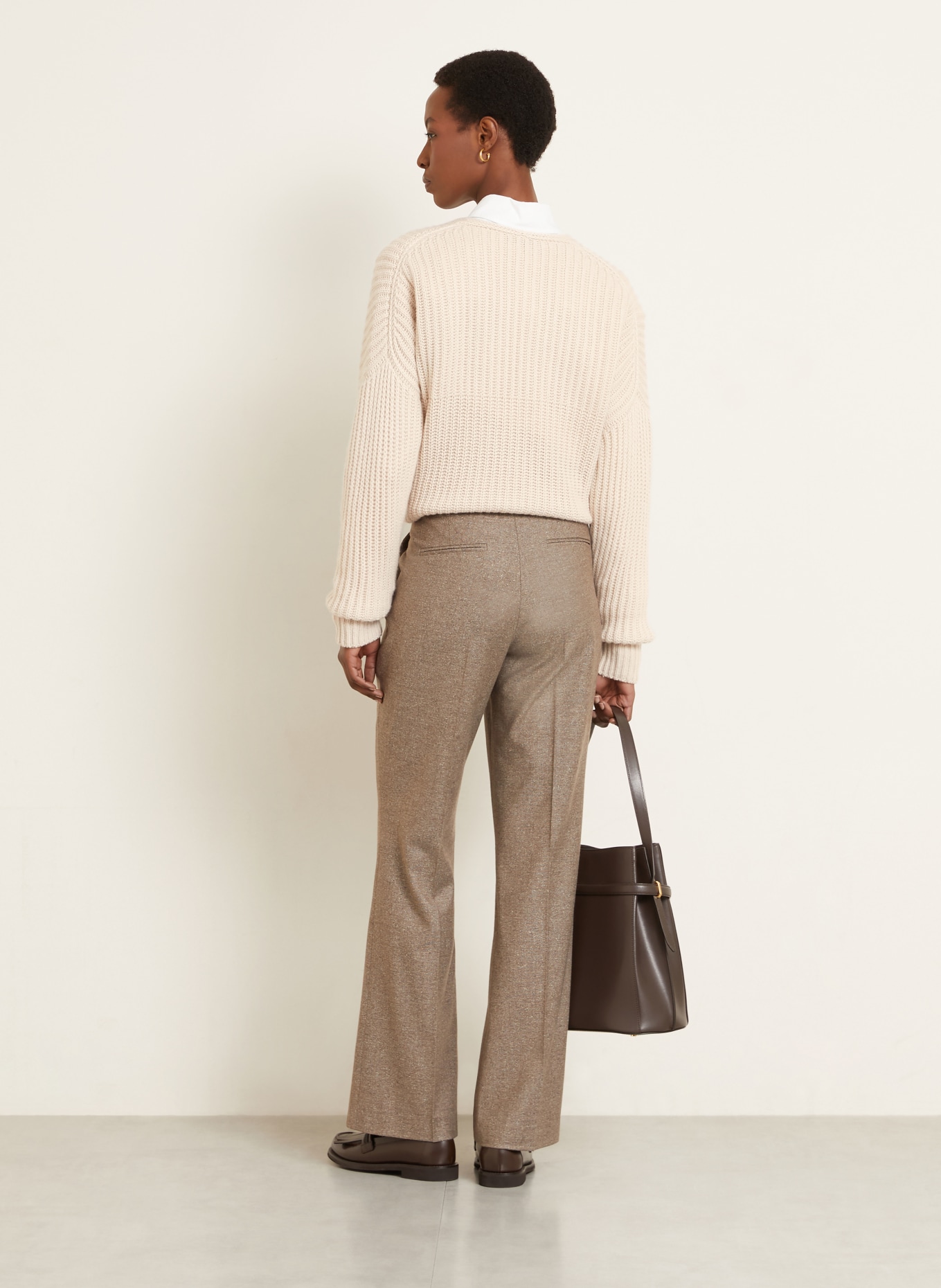 IRIS von ARNIM Sweter z kaszmiru AMARANTHA: ECRU