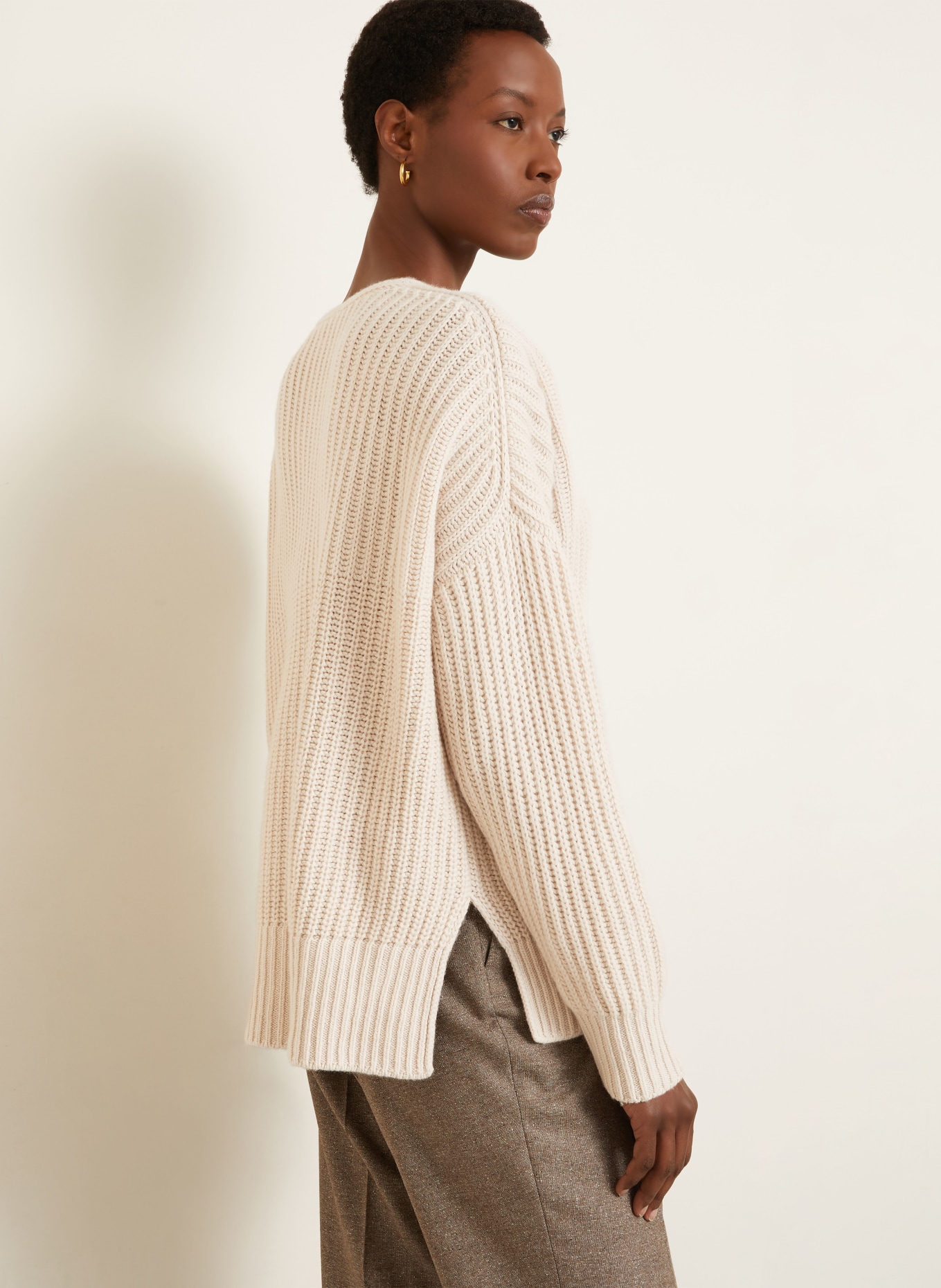 IRIS von ARNIM Sweter z kaszmiru AMARANTHA: ECRU