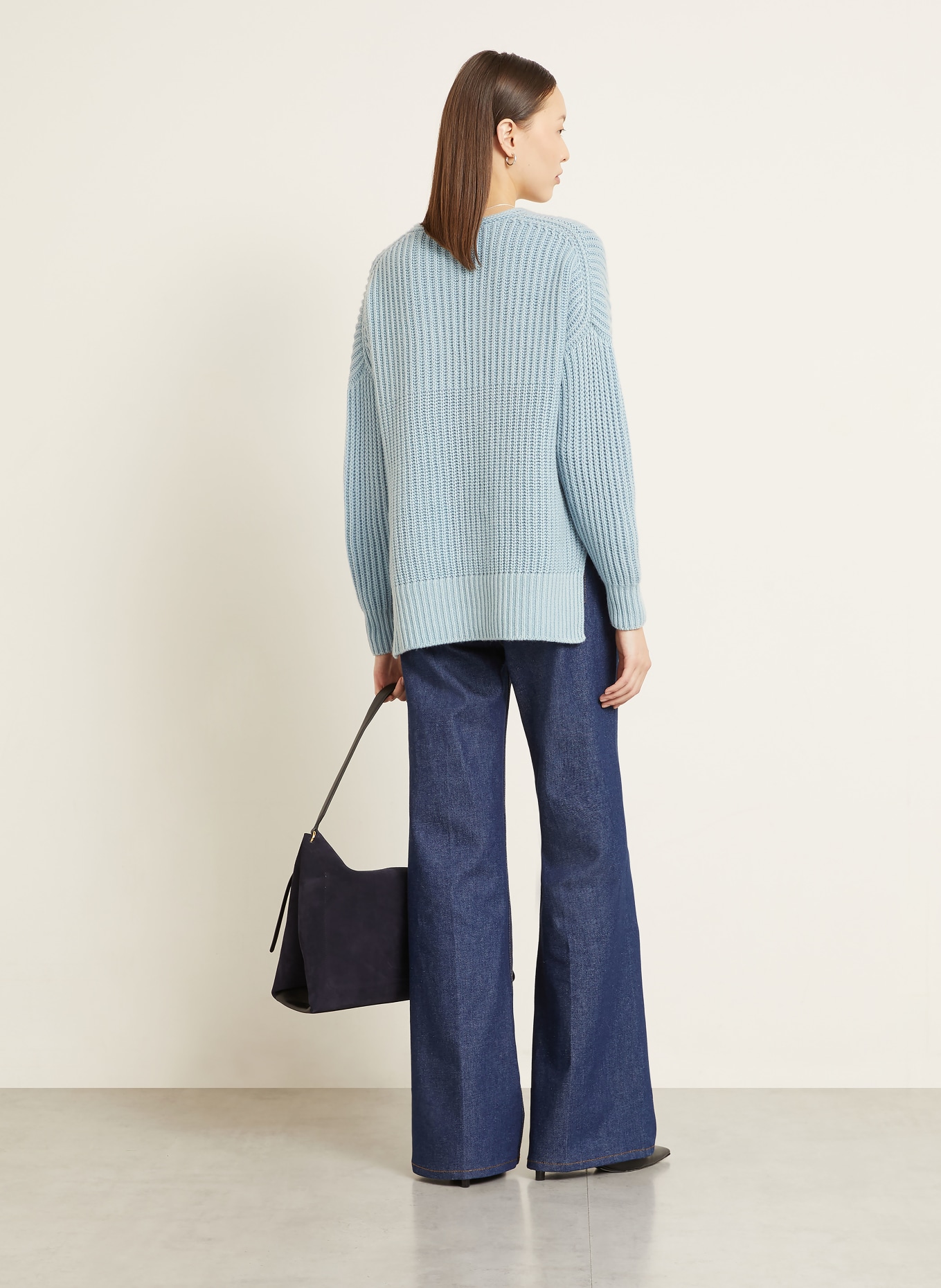 IRIS von ARNIM Sweter z kaszmiru AMARANTHA: JASNONIEBIESKI