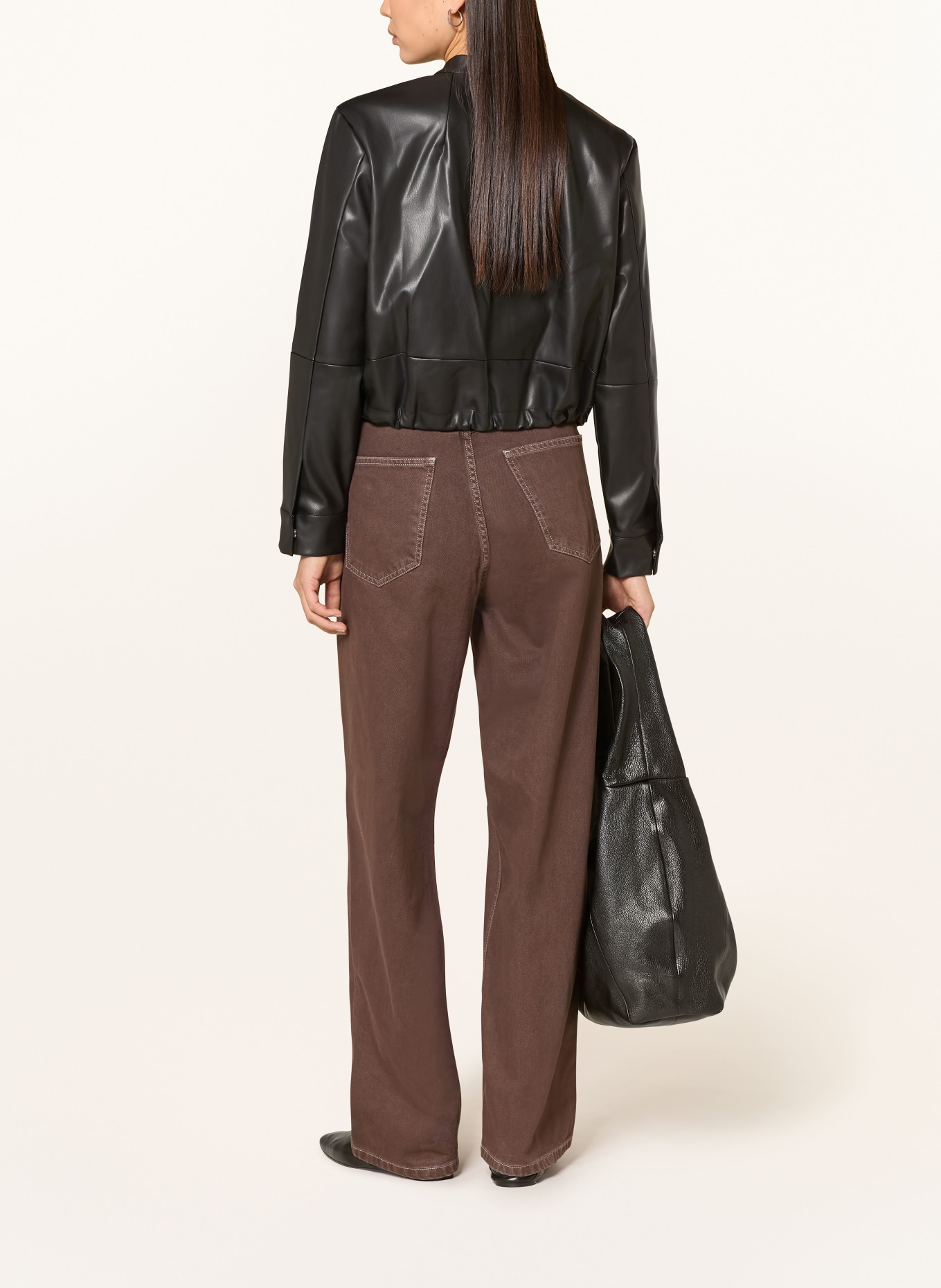 darling harbour Jacke in Lederoptik: BLACK