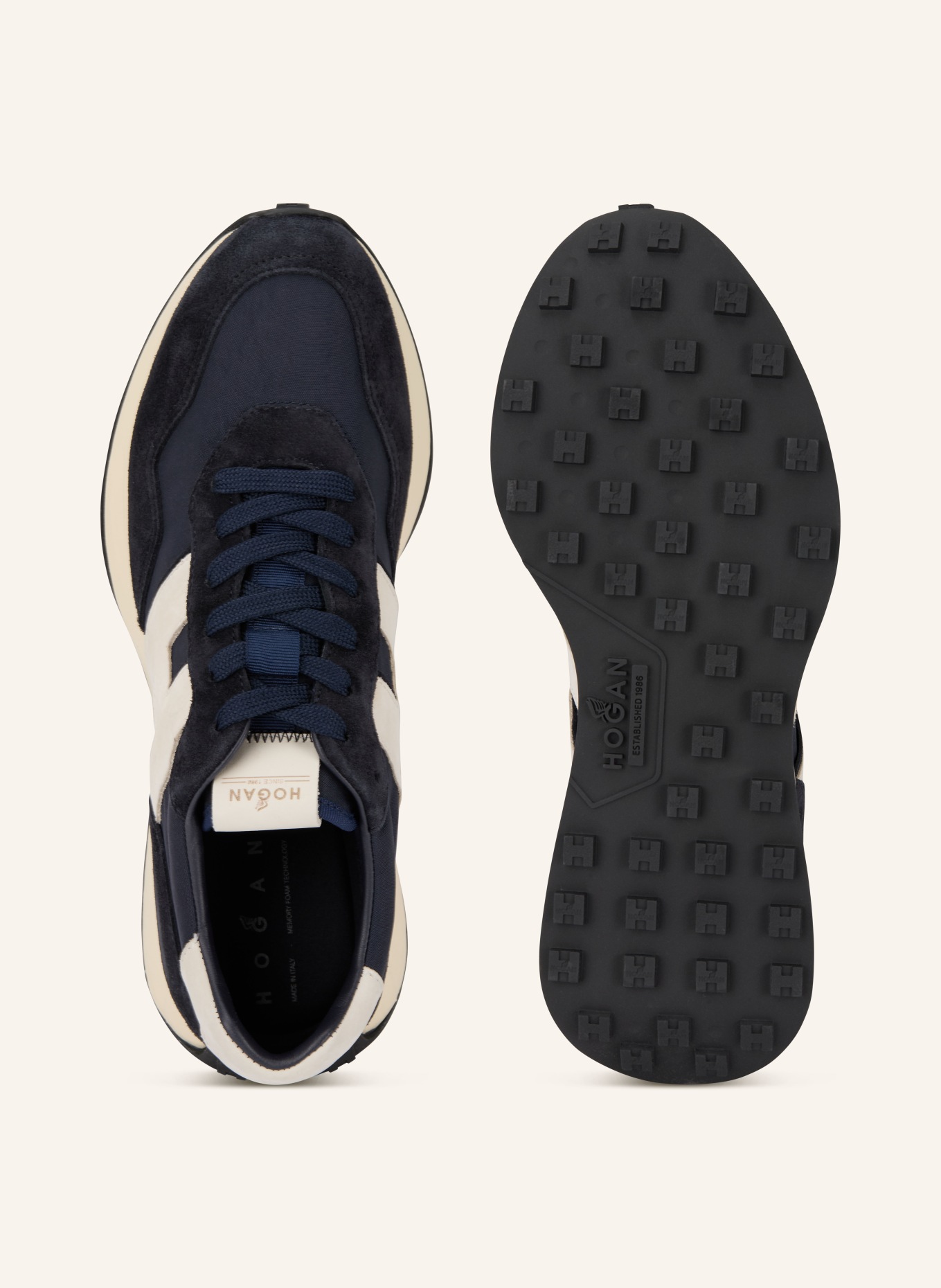 HOGAN Sneaker H601: DARK BLUE / LIGHT GRAY