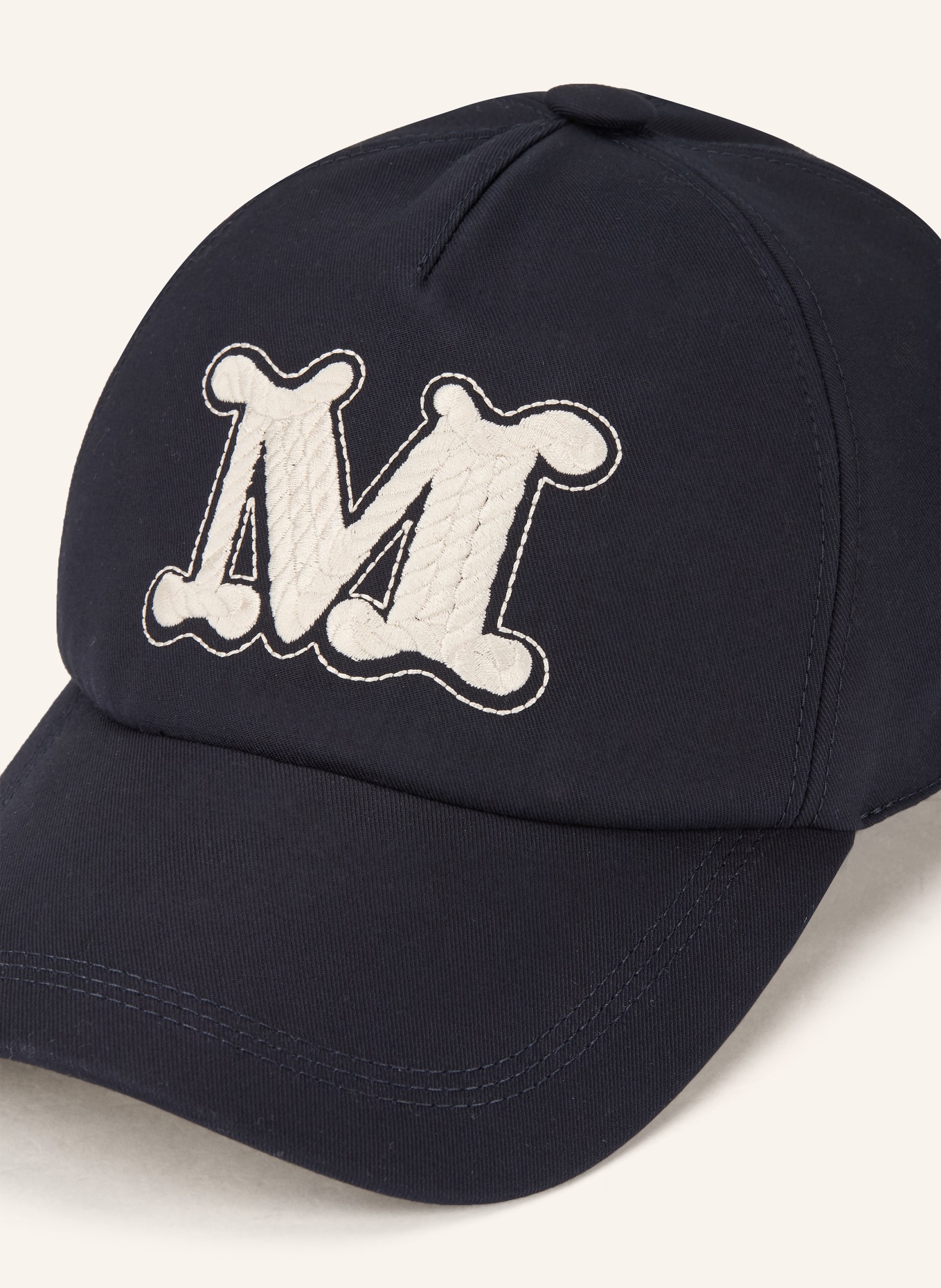 Max Mara Čepice RIBALDO: TMAVĚ MODRÁ / BÍLÁ