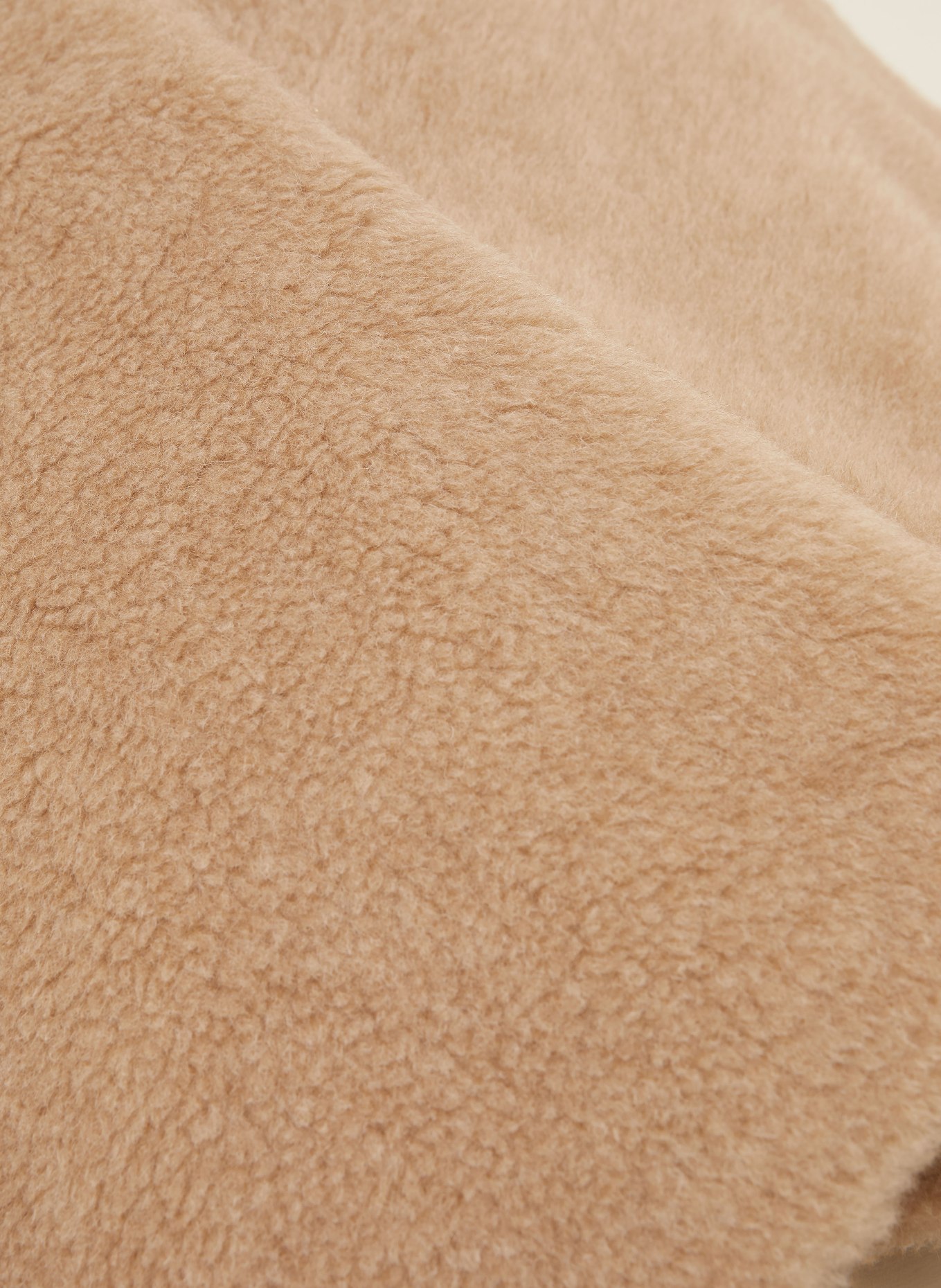 Max Mara Teddyfell-Stola LAUTO mit Alpaka: CAMEL