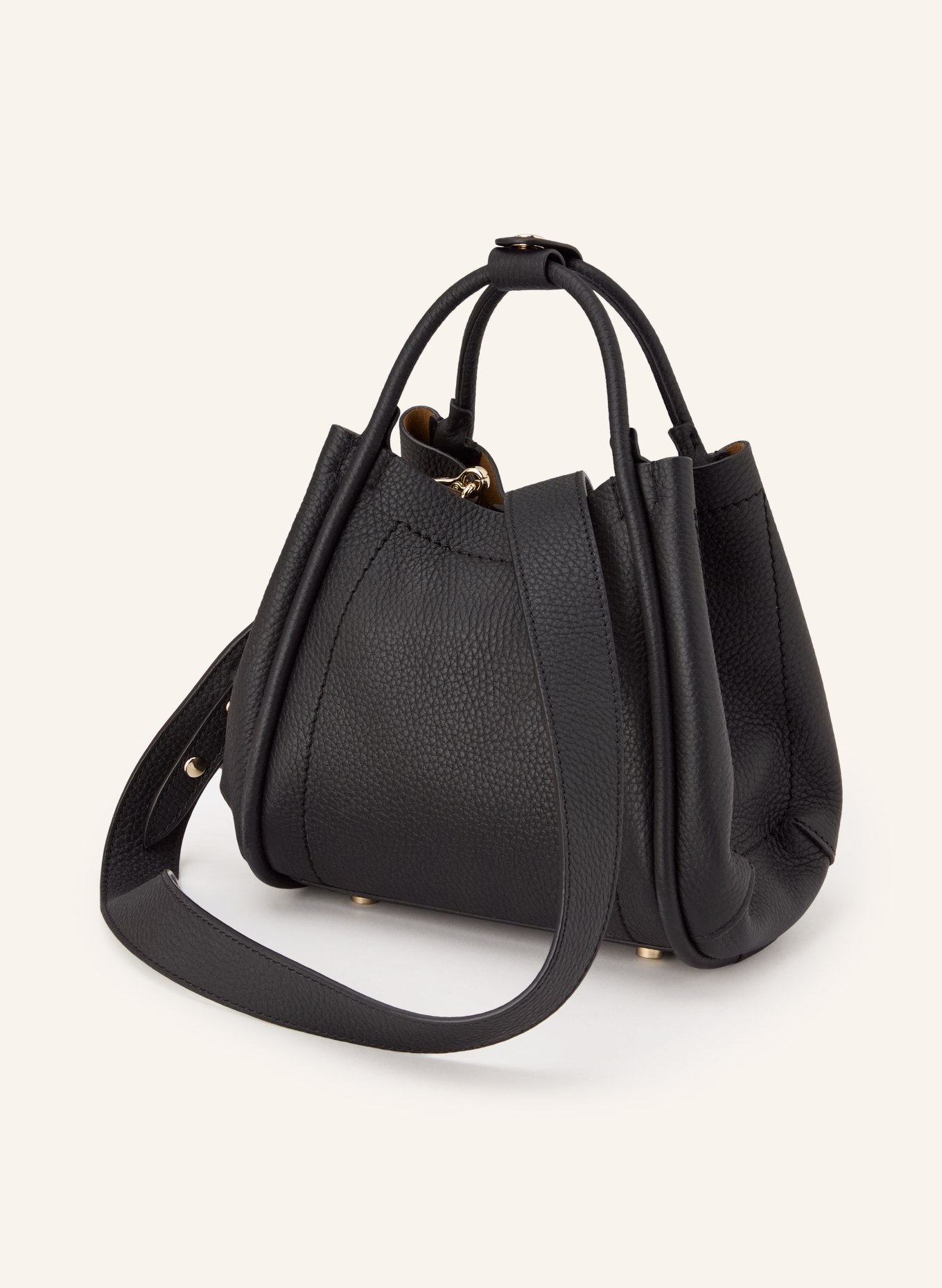 Max Mara Handtasche MARINE XS: SCHWARZ / GOLD