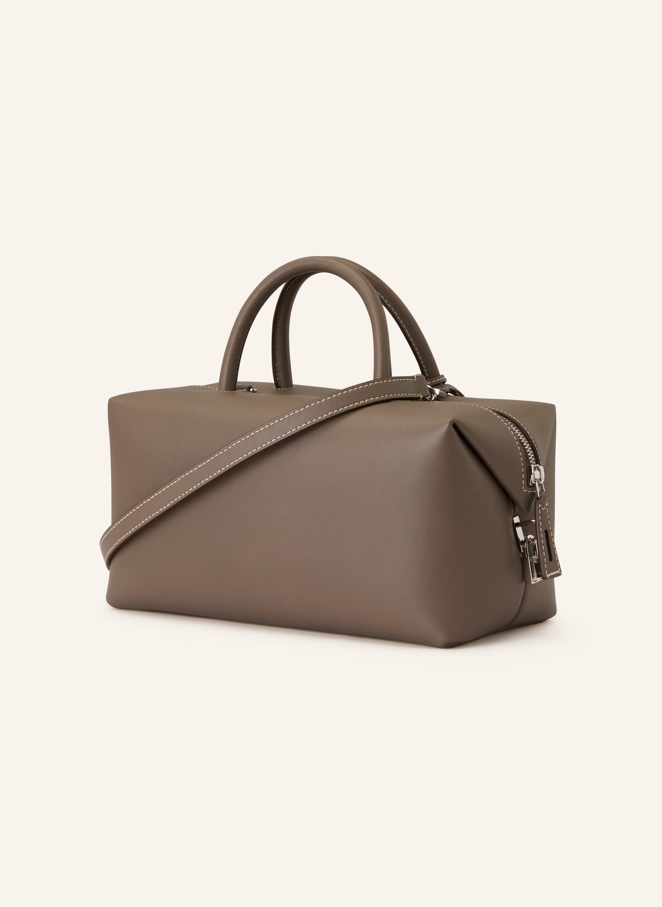 Max Mara HOLDALLM handbag: TAUPE / SILVER