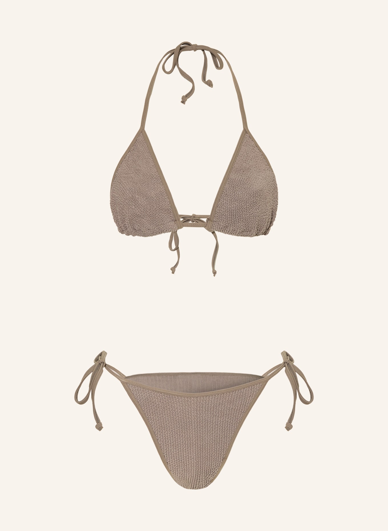 sorbet island ARIA triangle bikini: LIGHT GRAY