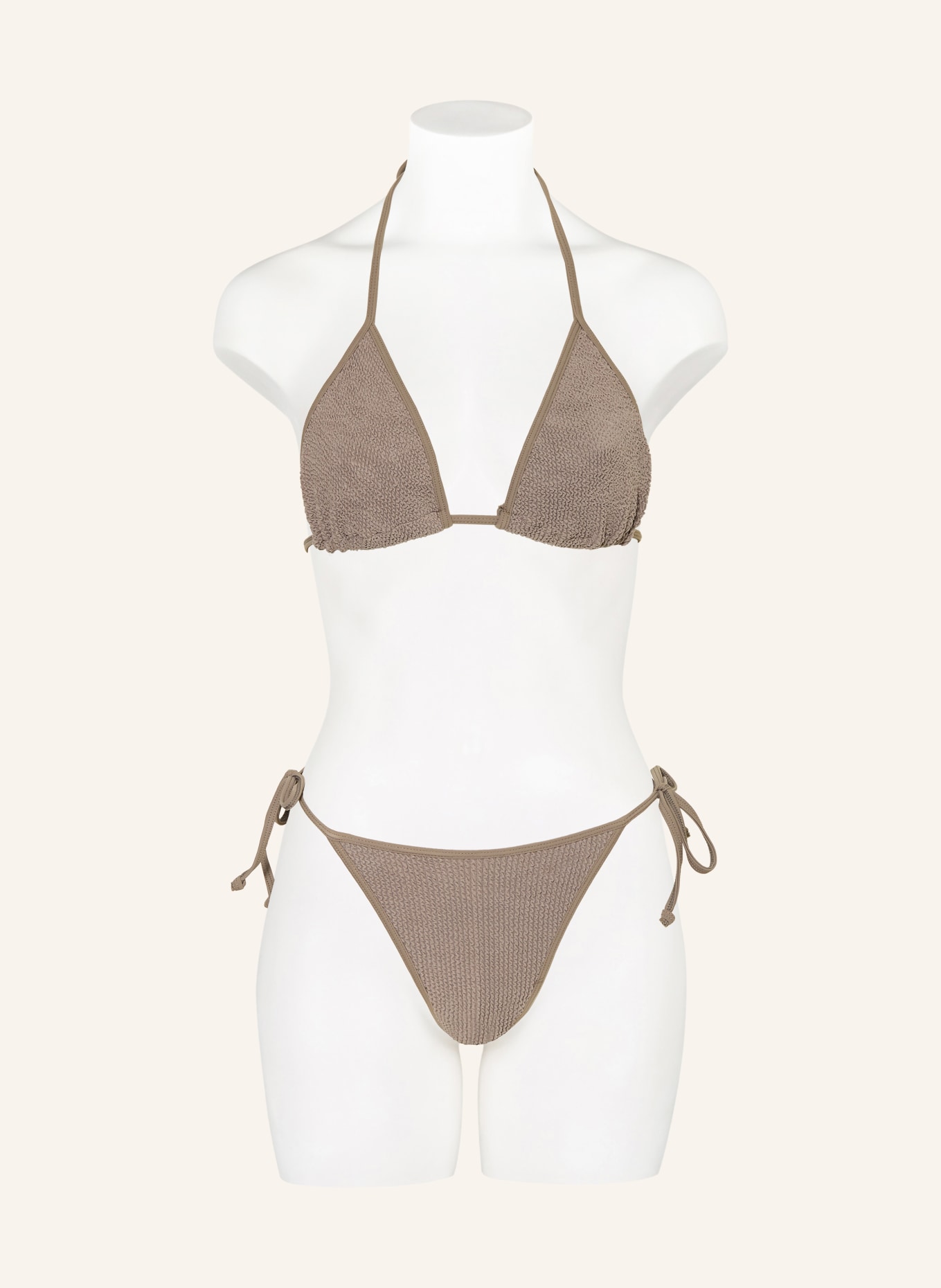 sorbet island ARIA triangle bikini: LIGHT GRAY