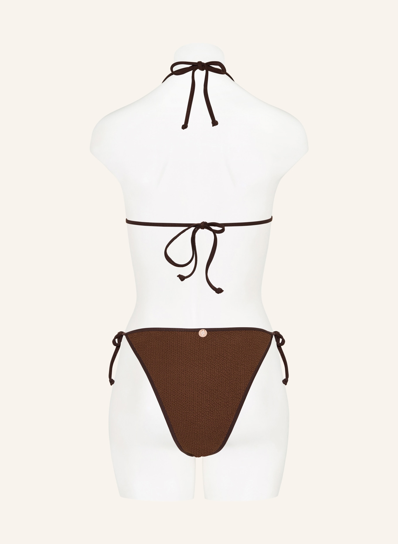 sorbet island ARIA triangle bikini: BROWN / DARK BROWN