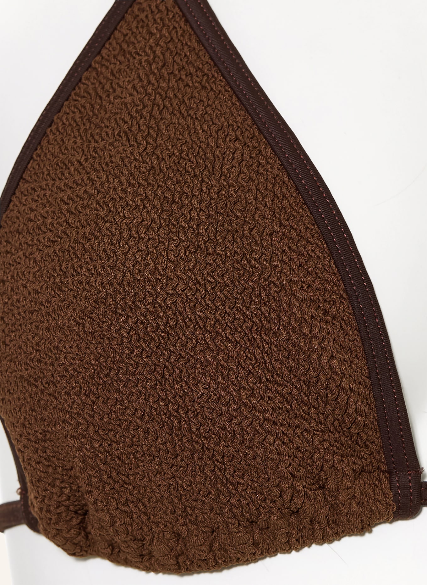 sorbet island ARIA triangle bikini: BROWN / DARK BROWN