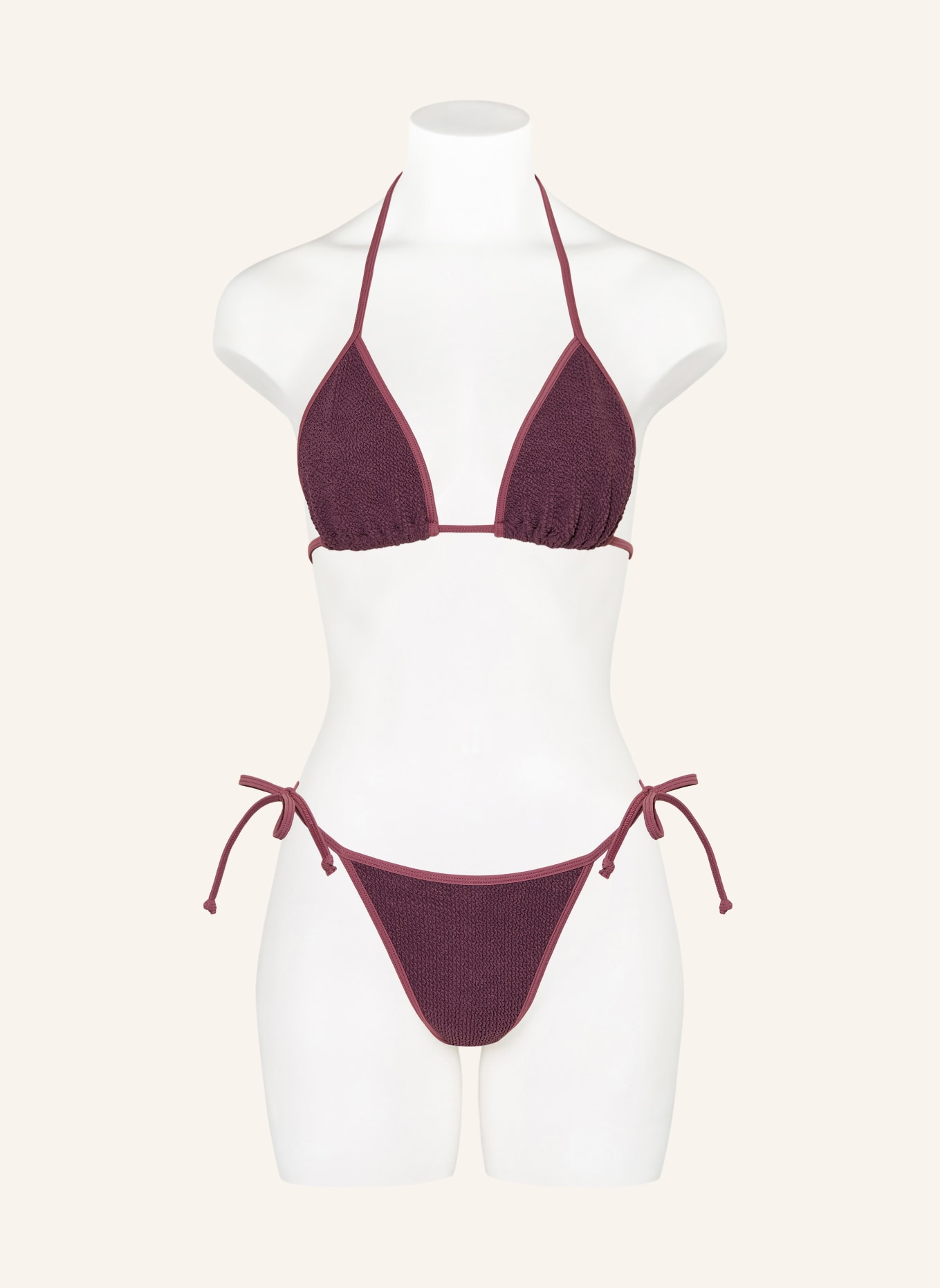 sorbet island ARIA triangle bikini: DARK RED