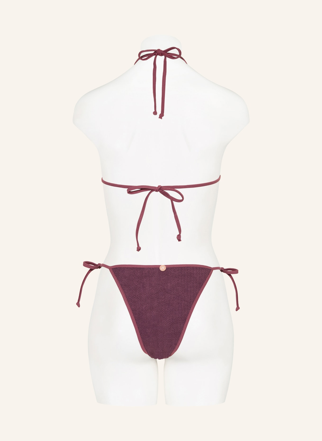sorbet island ARIA triangle bikini: DARK RED