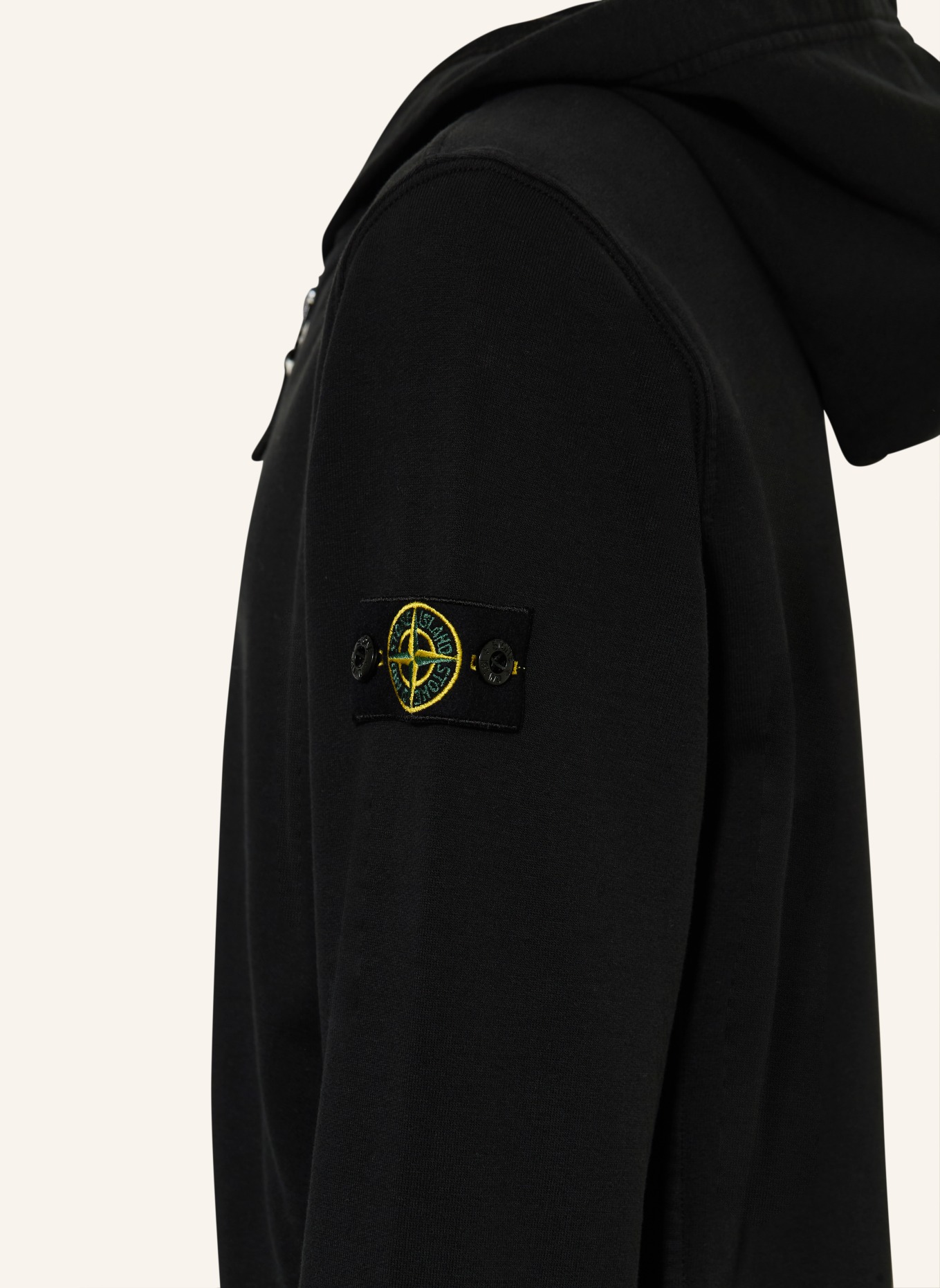 STONE ISLAND JUNIOR mikina: ČERNÁ