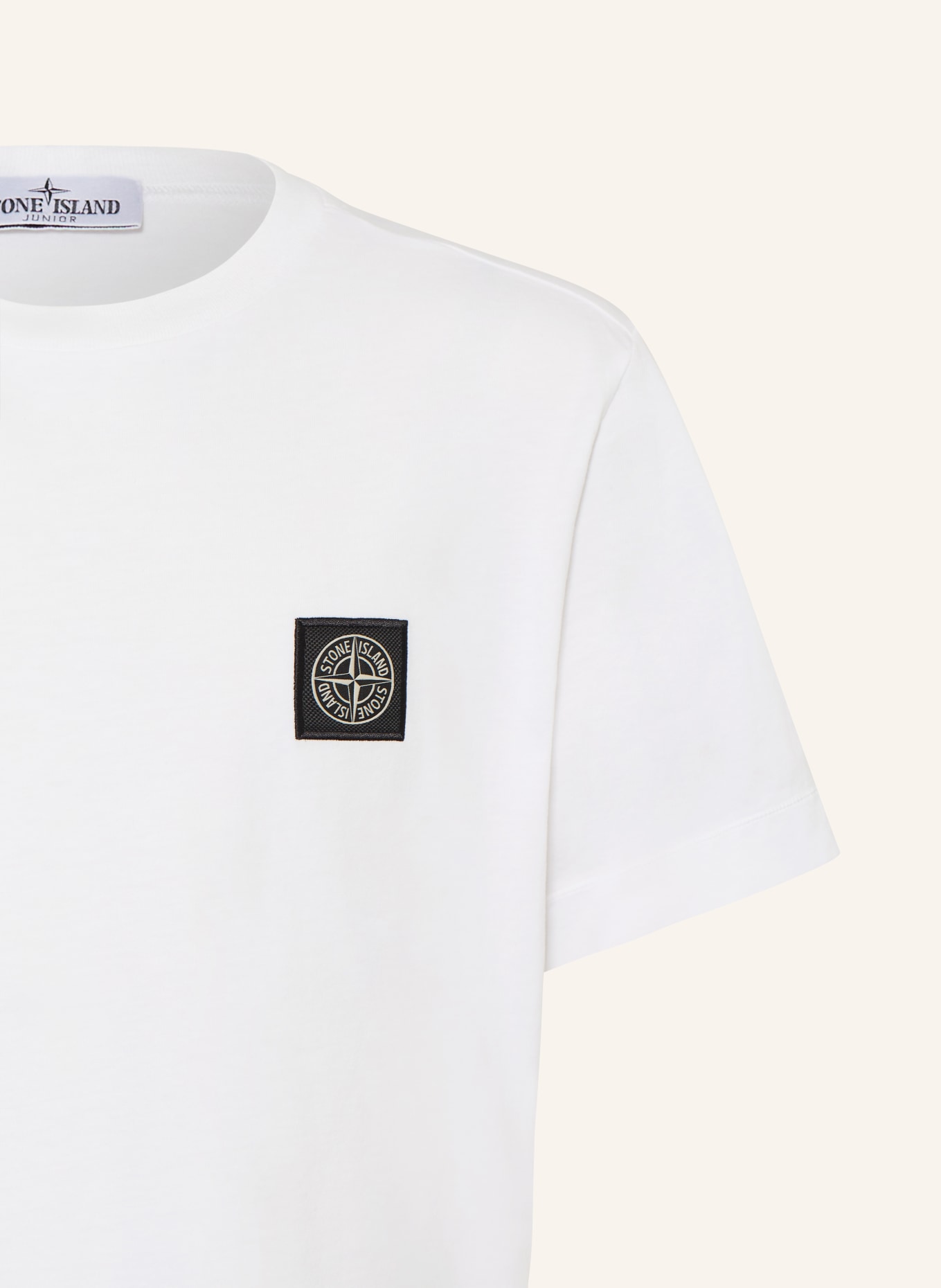 STONE ISLAND JUNIOR koszulka: BIAŁY