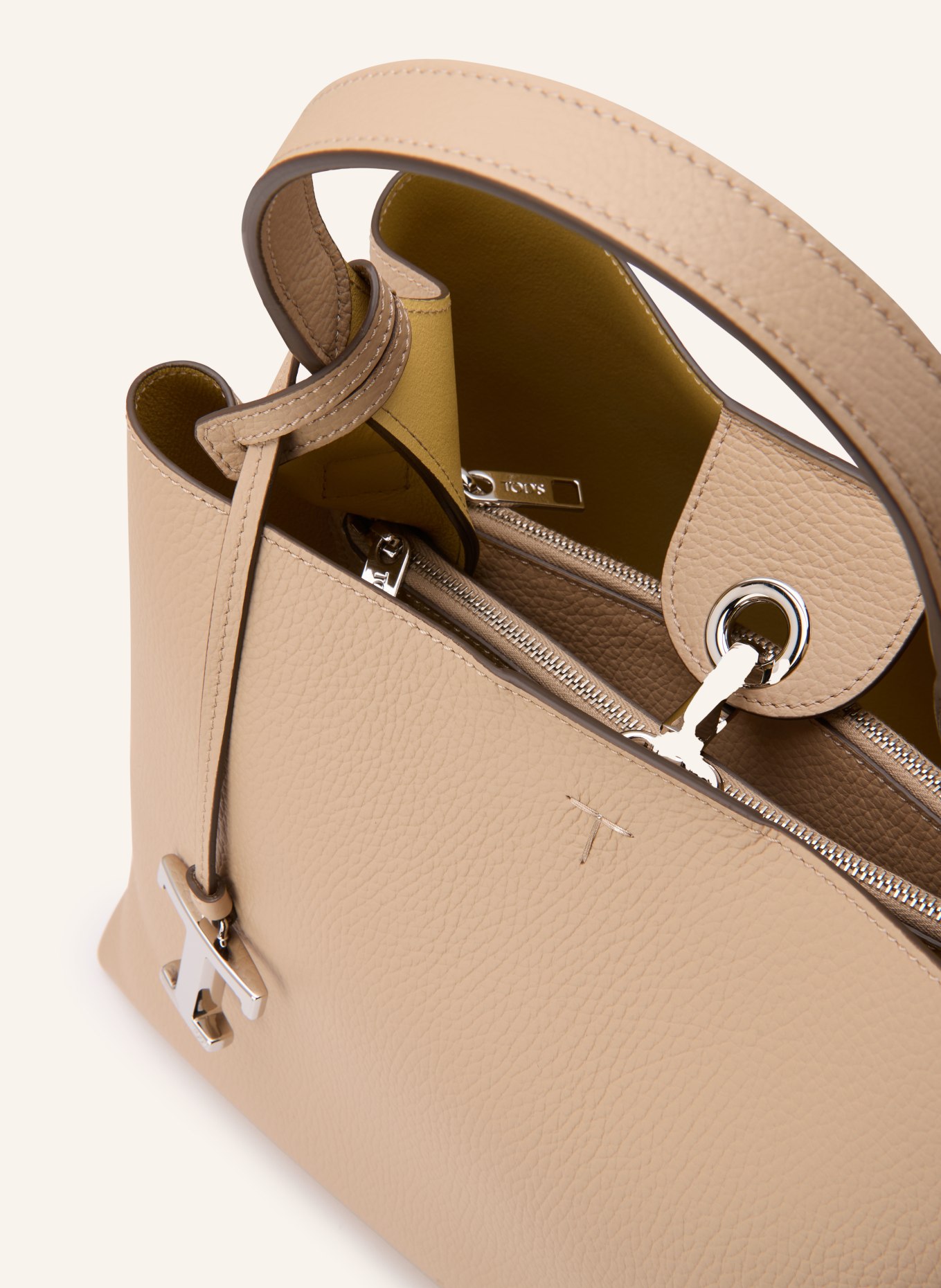 TOD'S FLORIDA DOUBLE handbag: LIGHT BROWN