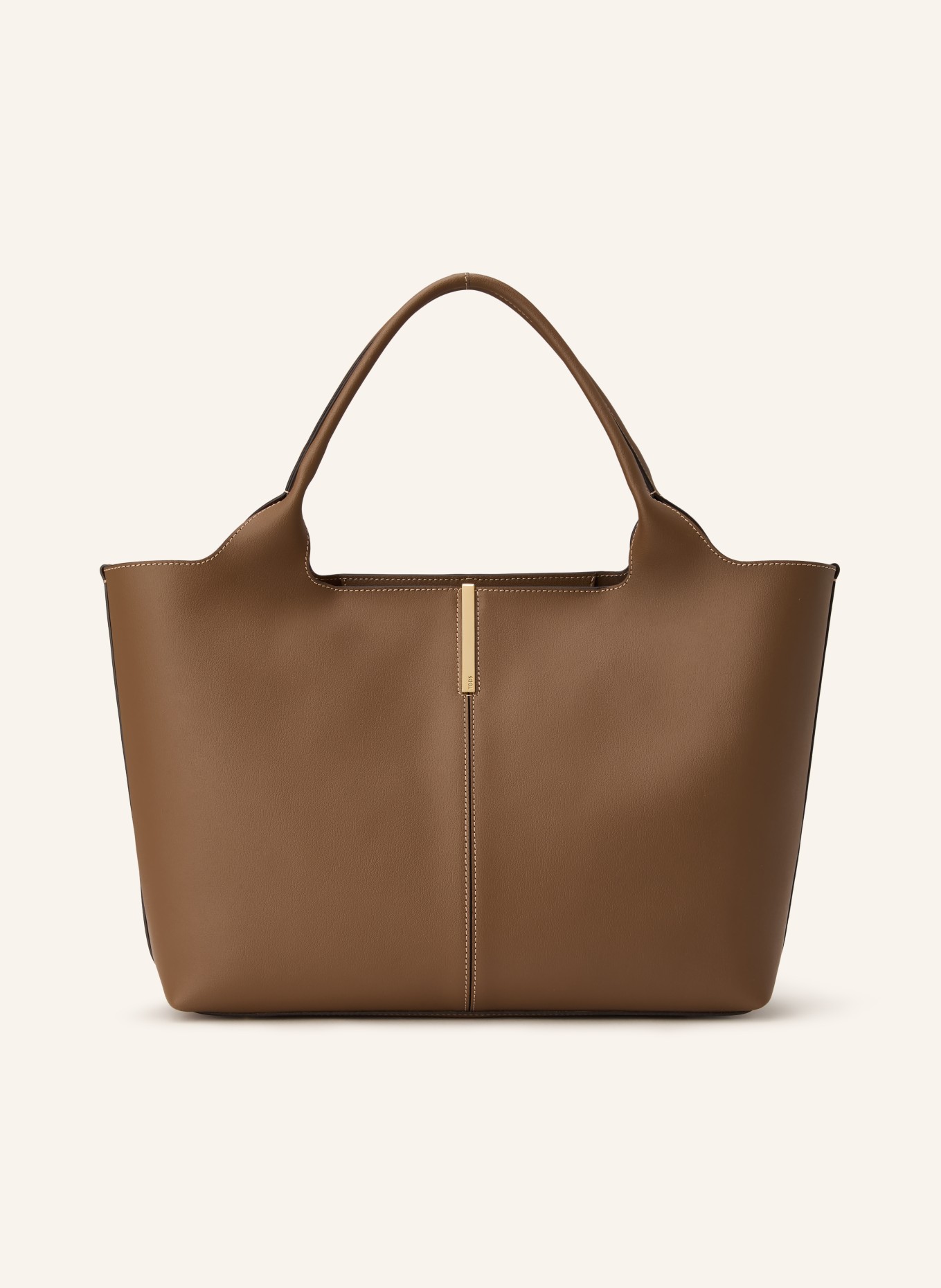 TOD'S Shopper: DUNKELBRAUN / GOLD