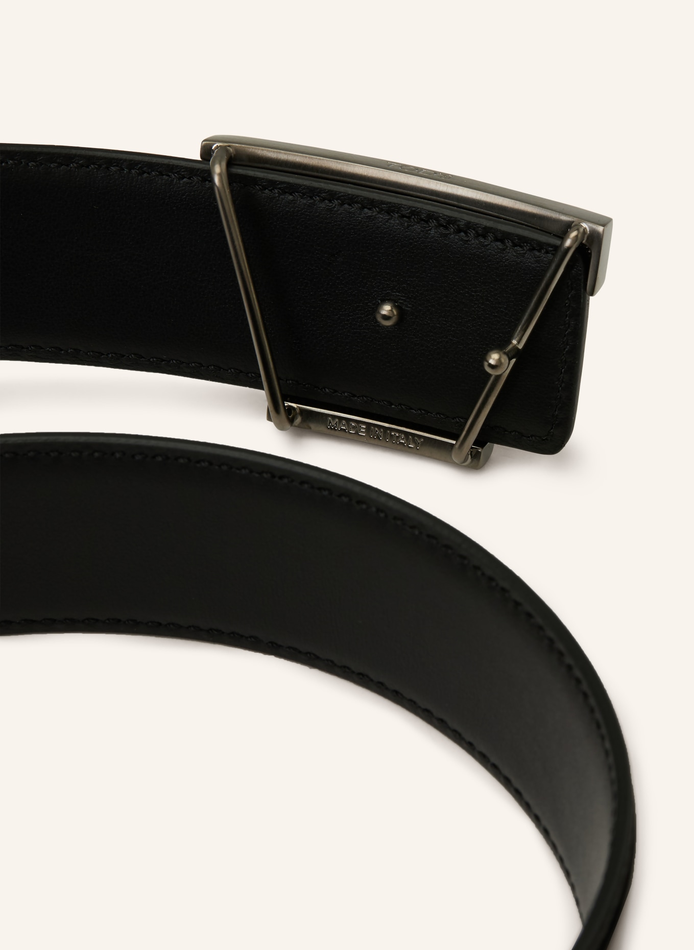 TOD'S Ledergürtel zum Wenden: SCHWARZ