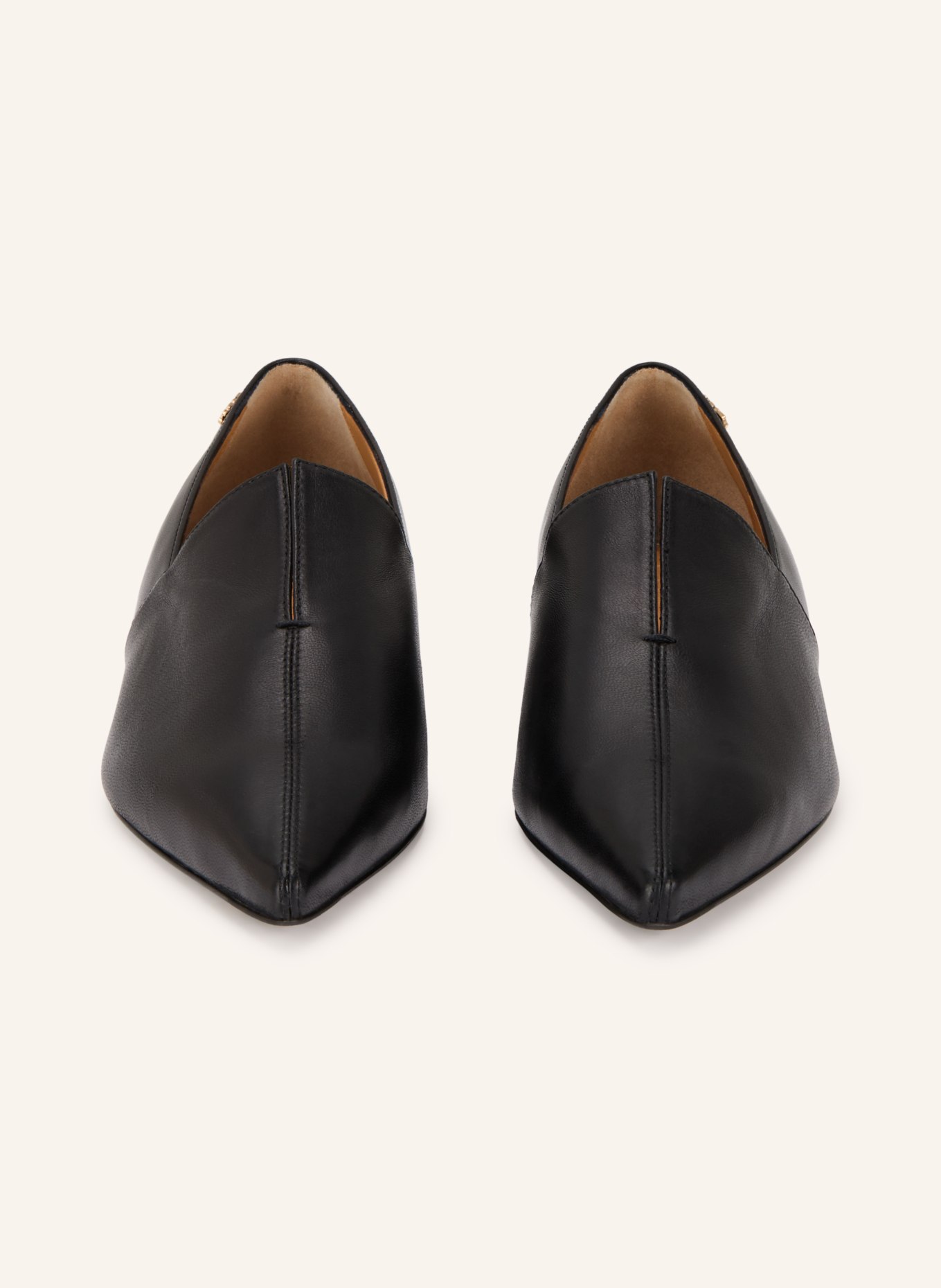 TOD'S ballerina flats: BLACK