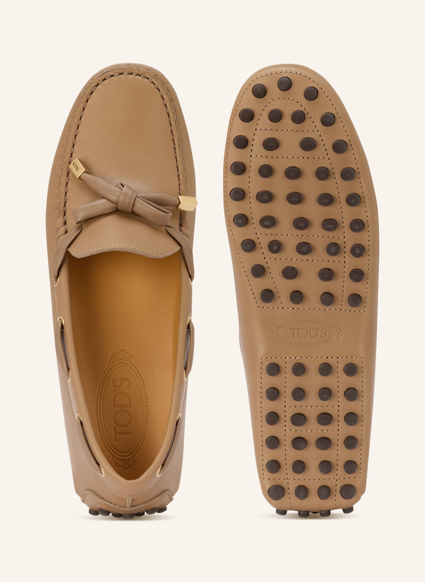 TOD'S GOMMINO loafers: CAMEL