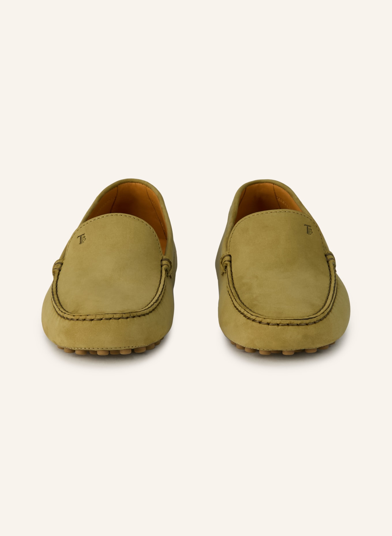 TOD'S Mokasyny GOMMINO z nitami: OLIWKOWY