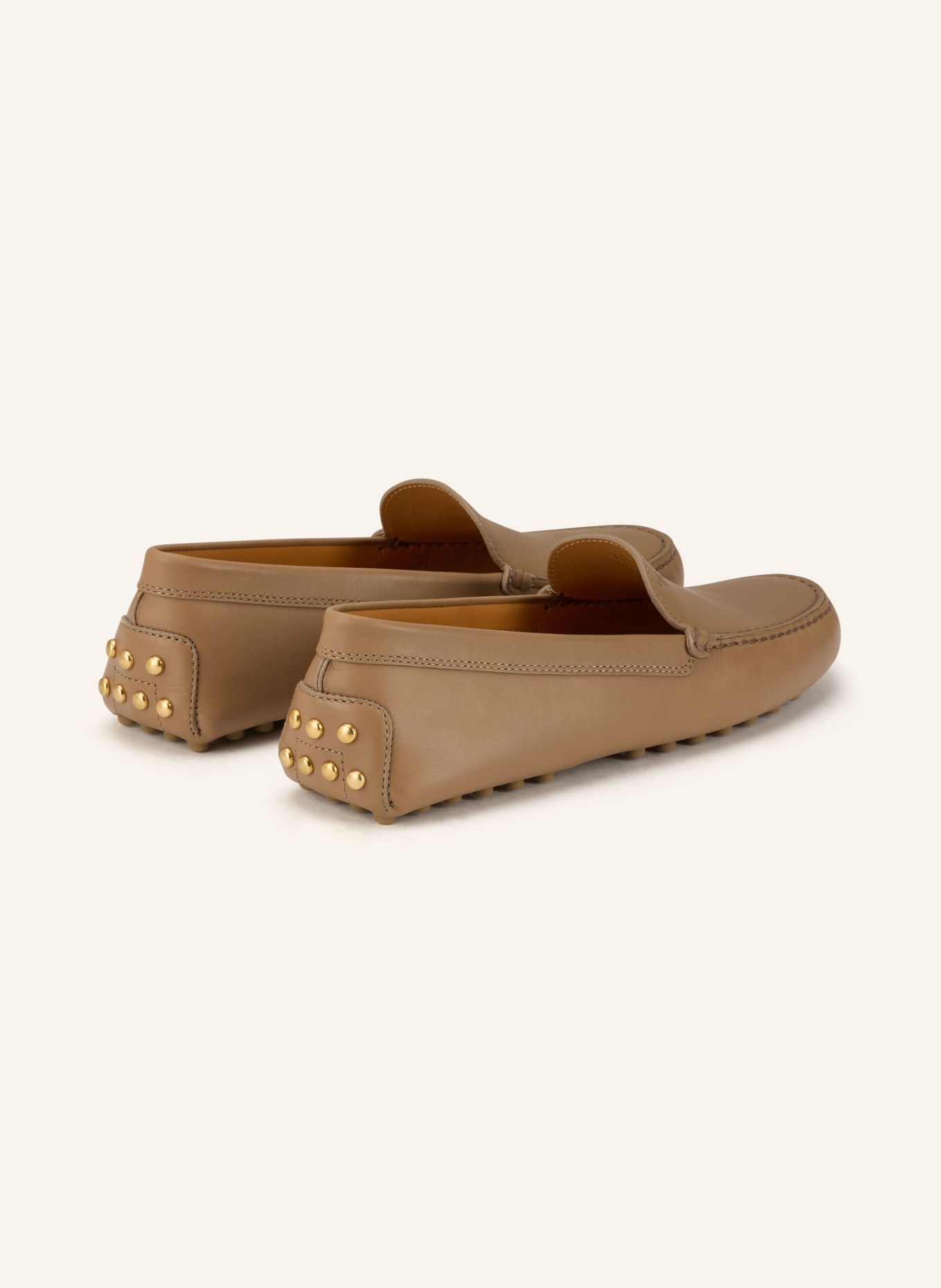 TOD'S Mokassins GOMMINO mit Nieten: HELLBRAUN