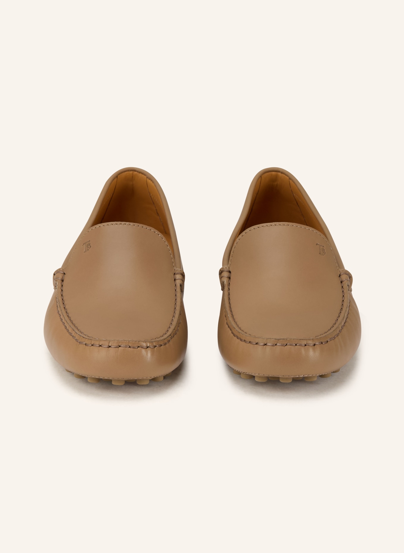 TOD'S Mokassins GOMMINO mit Nieten: HELLBRAUN