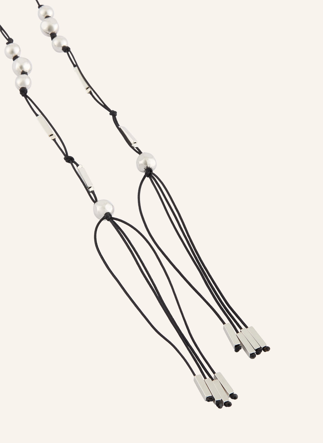 ISABEL MARANT Halskette SCARF: SILBER / SCHWARZ