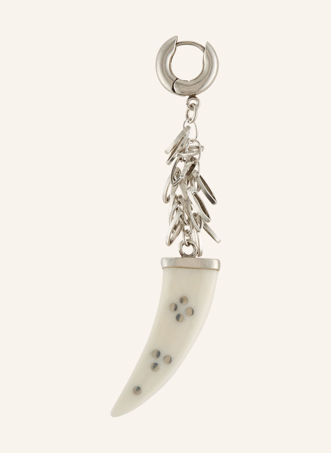 ISABEL MARANT Ohrhänger ELLEN: SILBER / ECRU