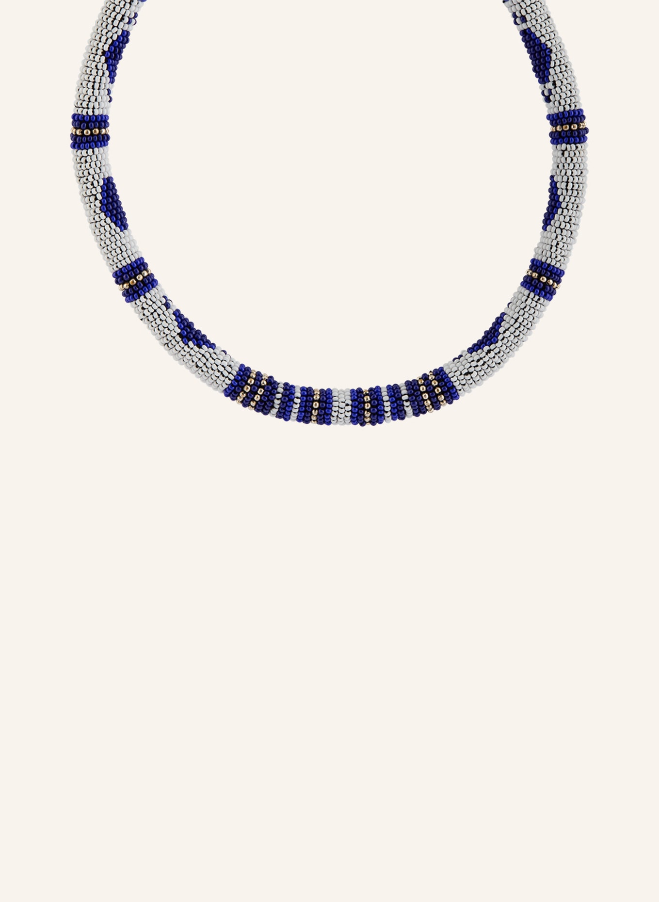 ISABEL MARANT Halskette NINA: WEISS / GOLD / DUNKELBLAU