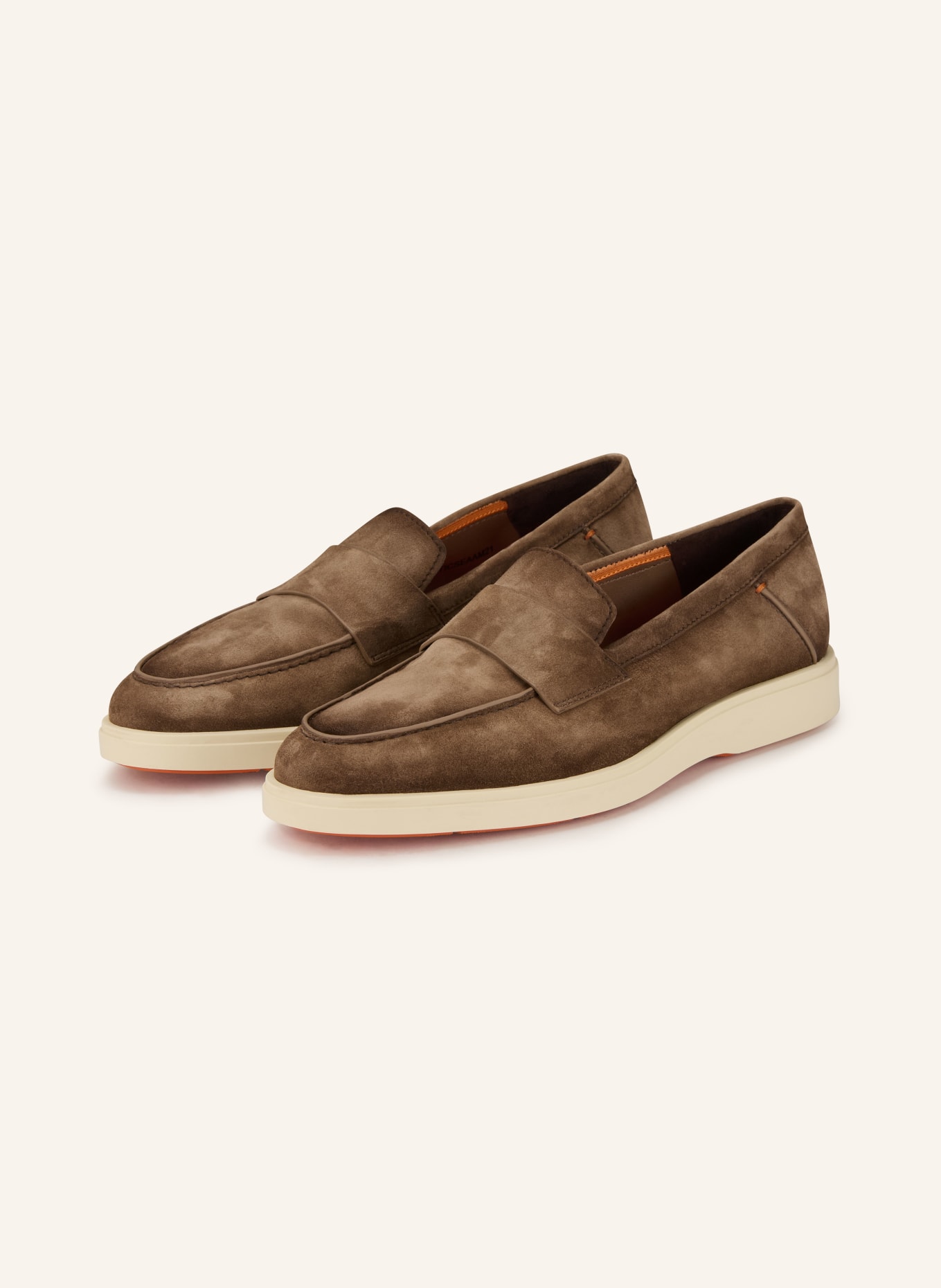 Santoni Loafer REVOLVE: BRAUN / ORANGE