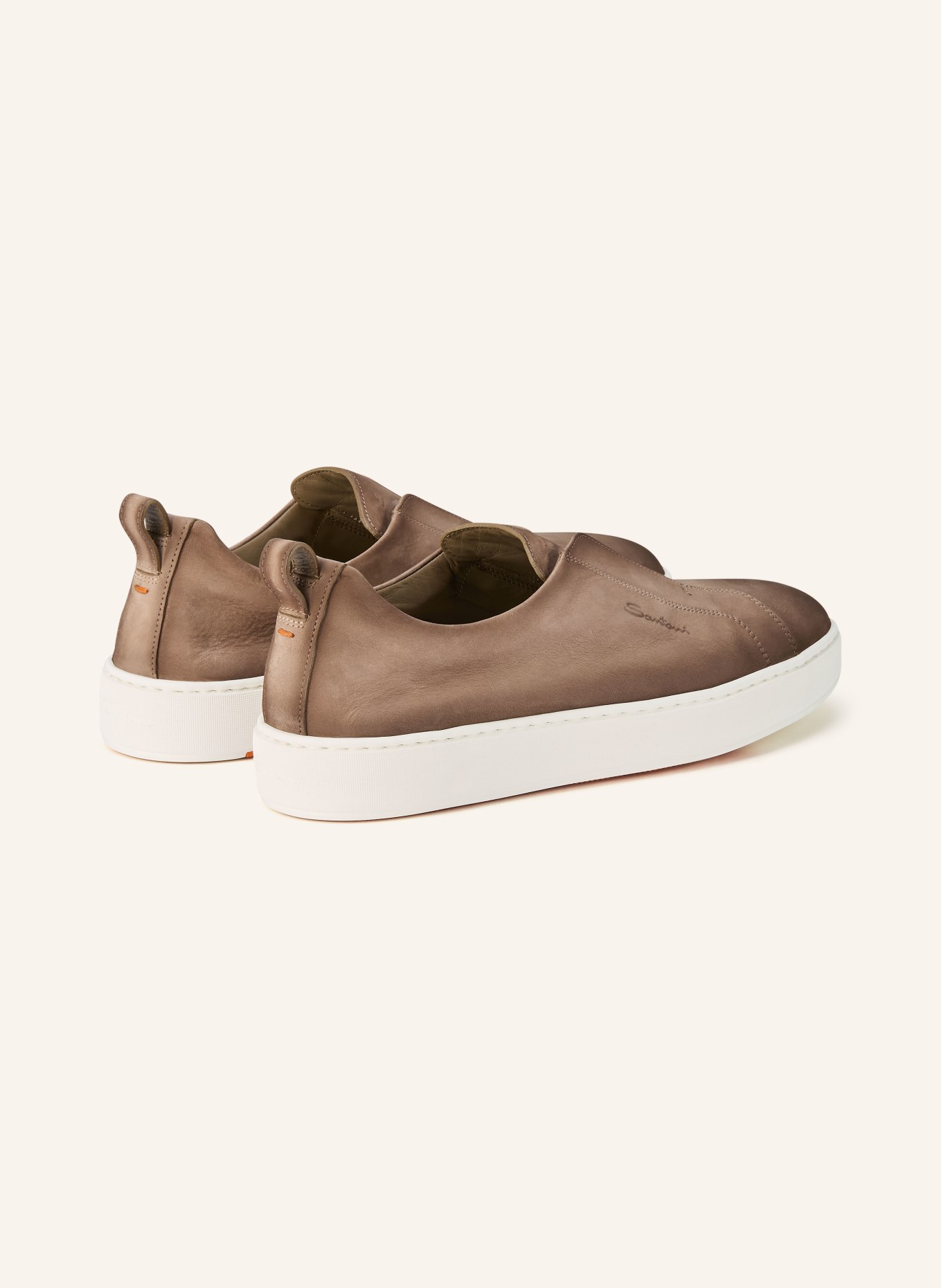 Santoni VICTORY slip-on sneakers: TAUPE