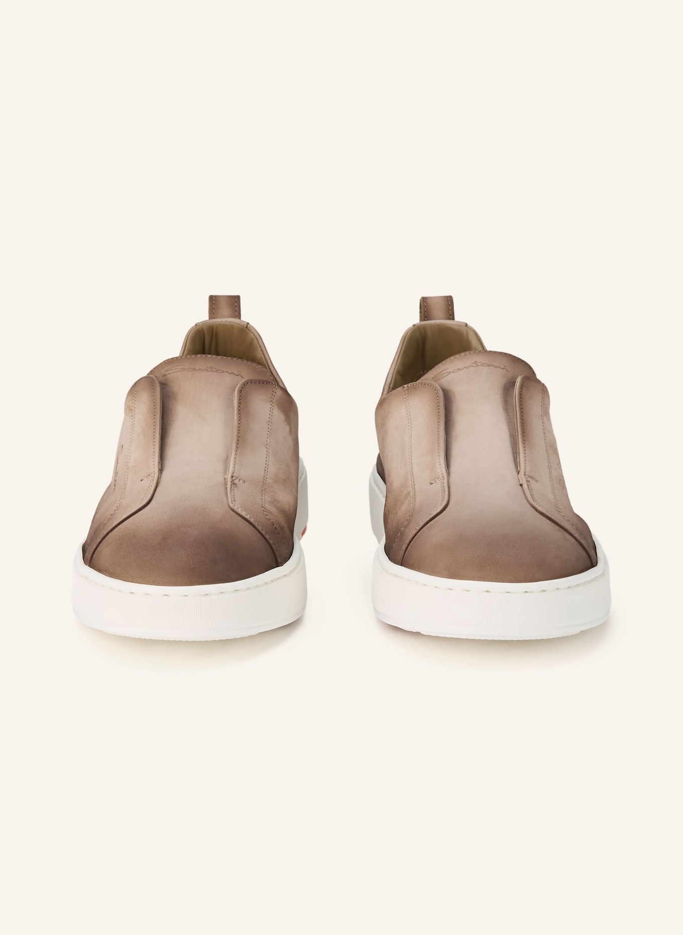 Santoni VICTORY slip-on sneakers: TAUPE
