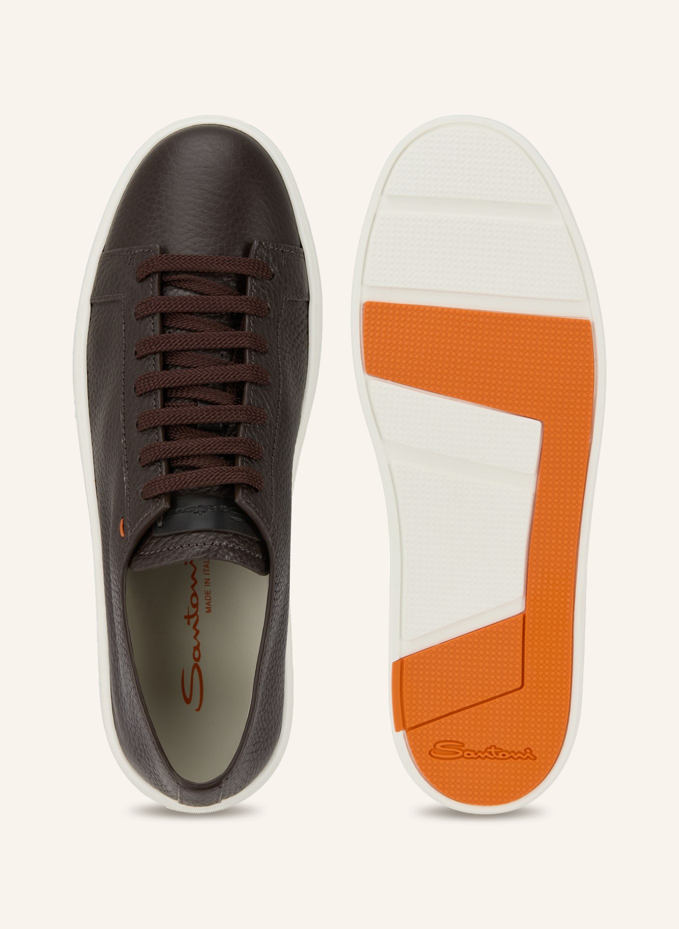 Santoni Sneaker DAMPS: DARK BROWN